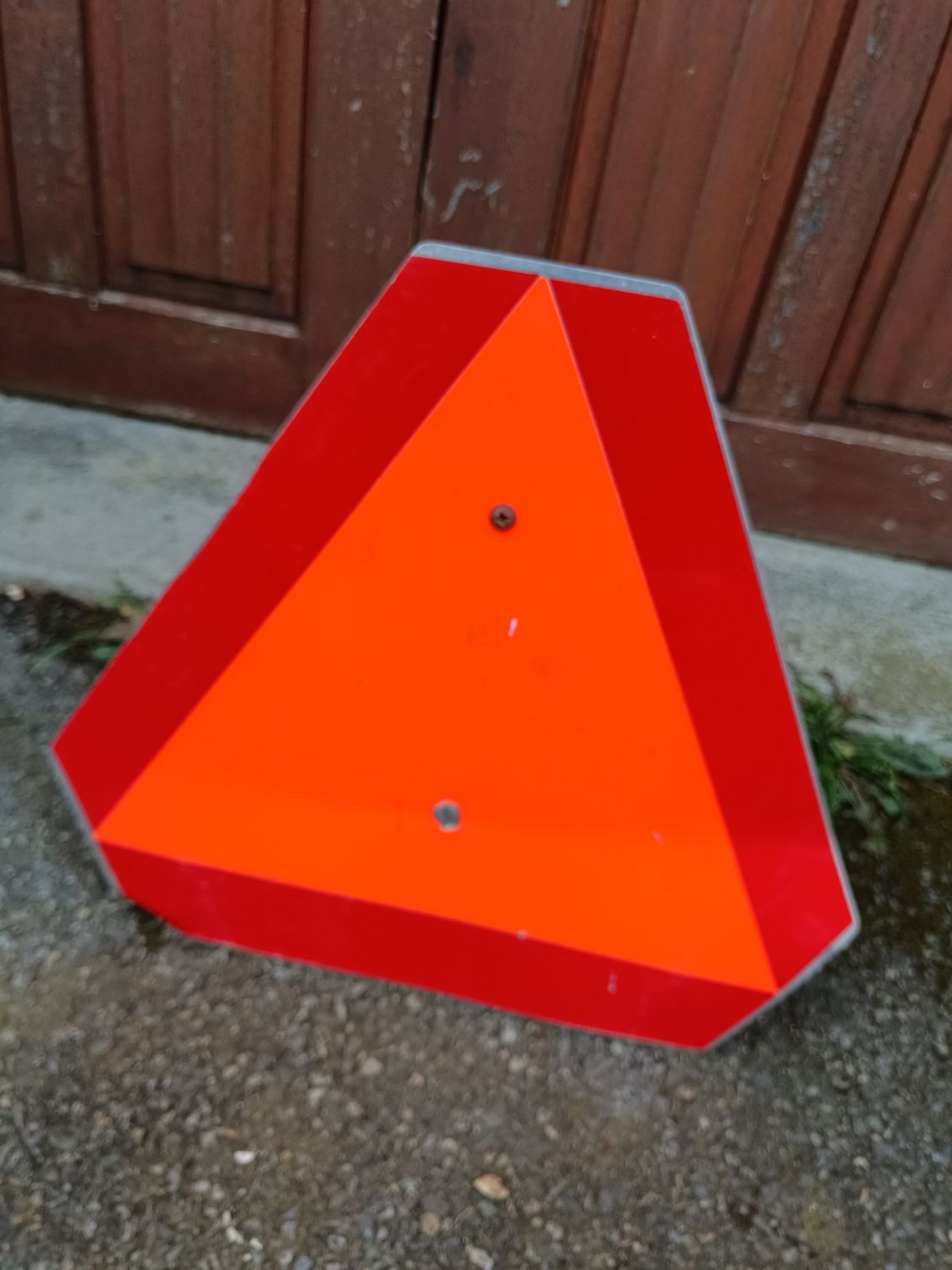 TRIANGLE ORANGE POUR CALÈCHE AMISH