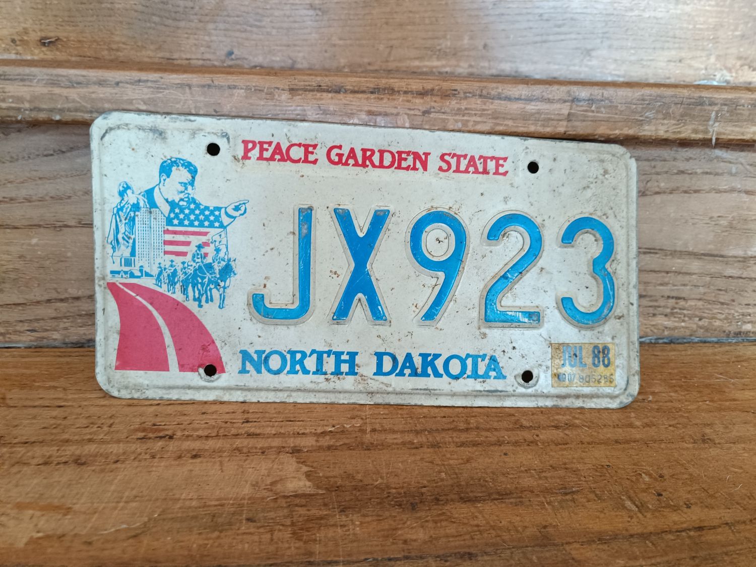 PLAQUE IMMATRICULATION DU DAKOTA DU NORD