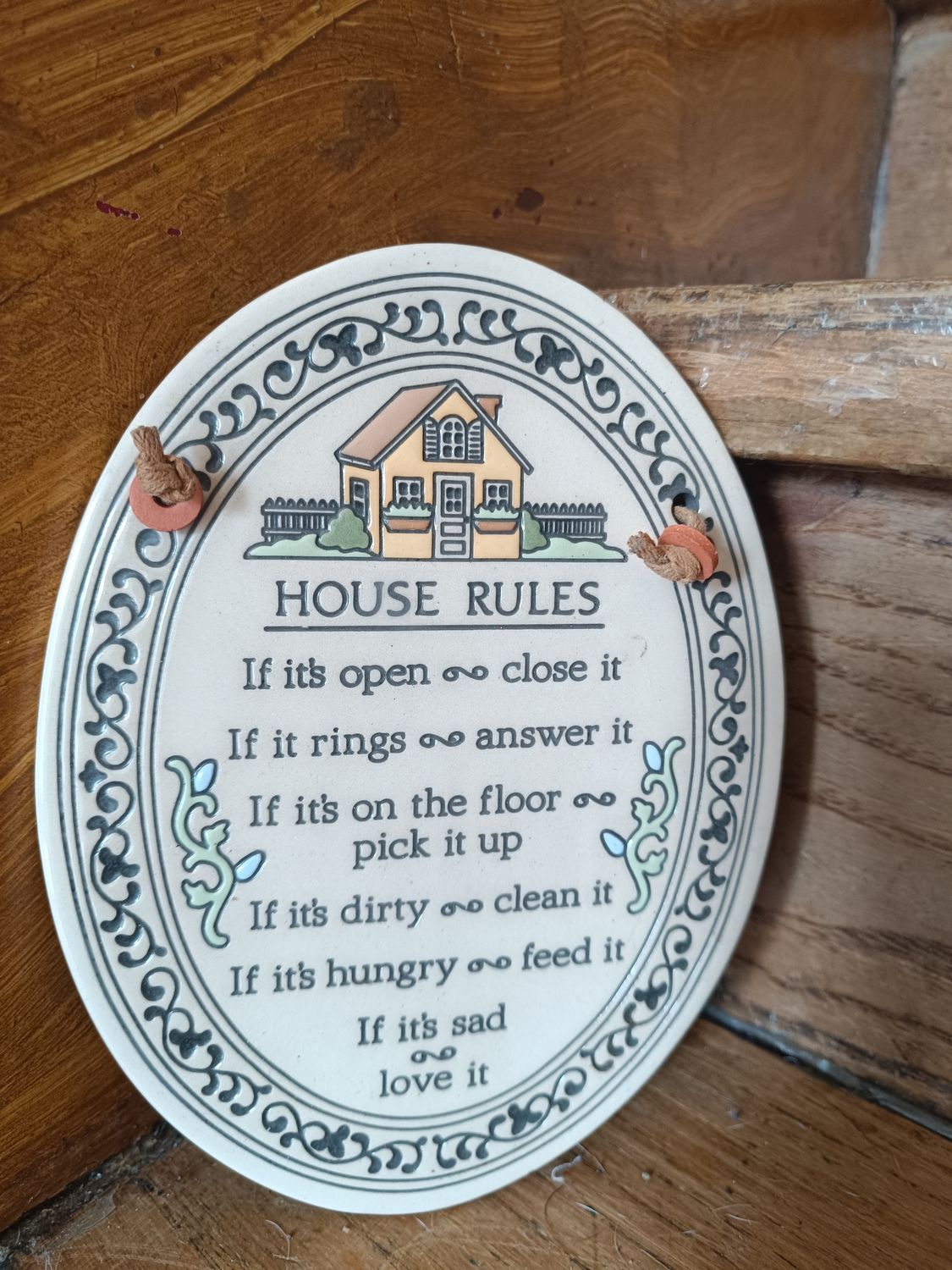 PLAQUE HOUSE RULES