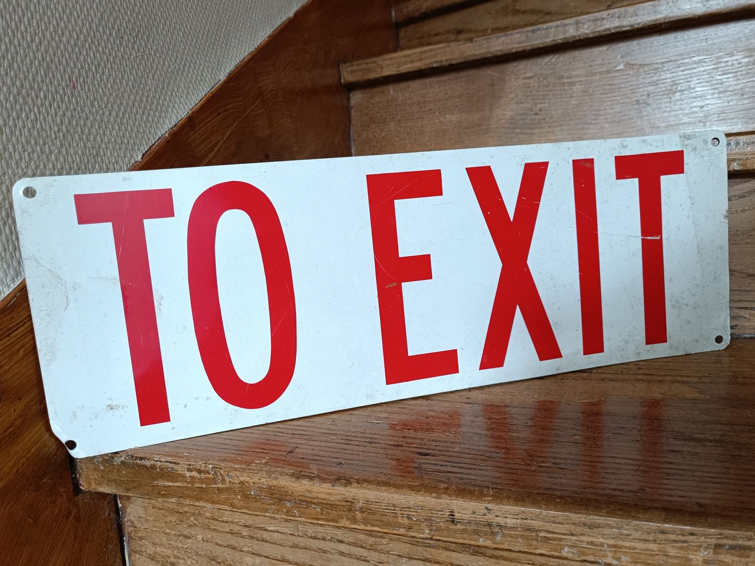 PANNEAU TO EXIT EN ALUMINIUM TRES SOUPLE