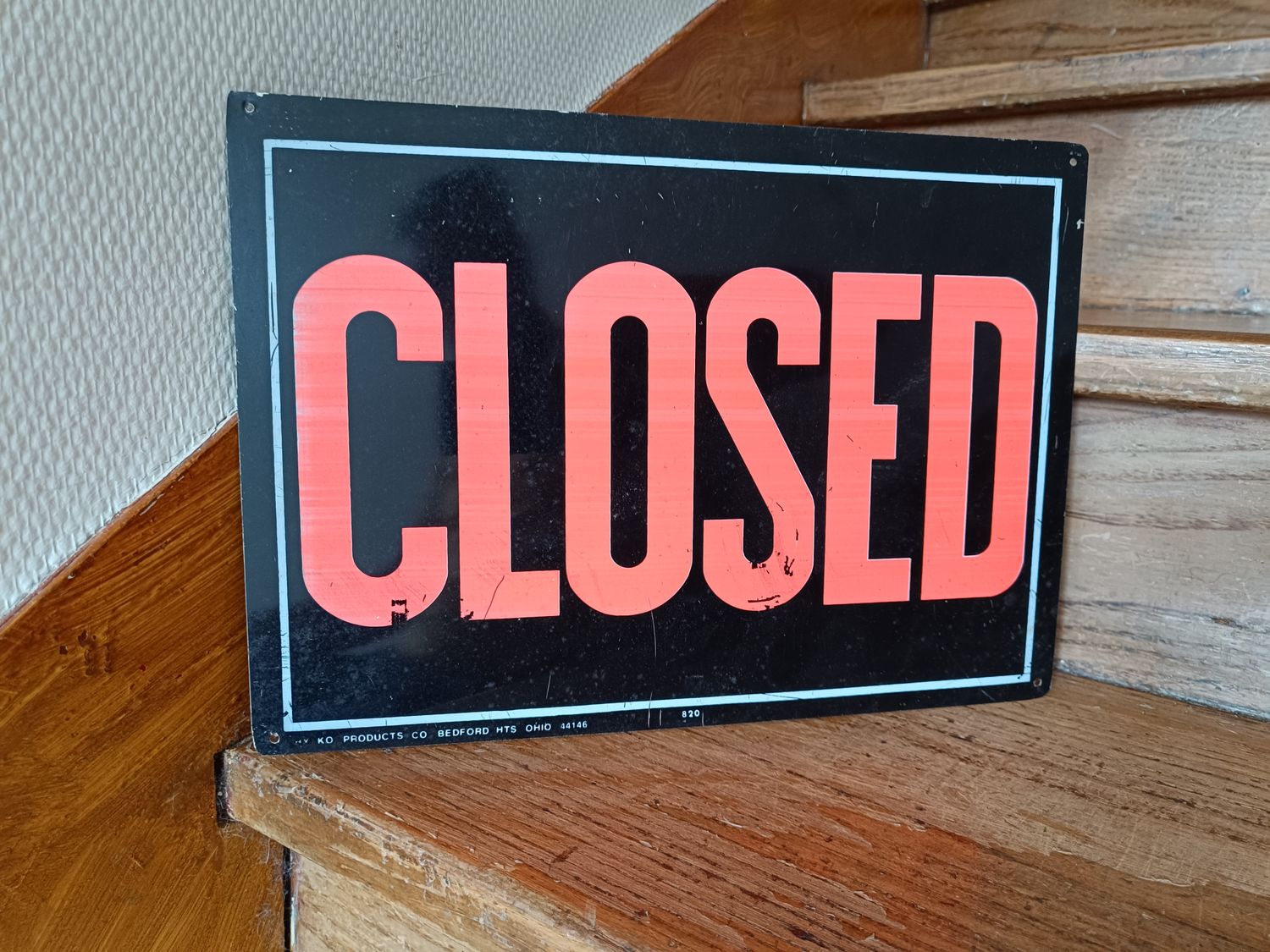 PANNEAU OPEN CLOSED NON RIGIDE