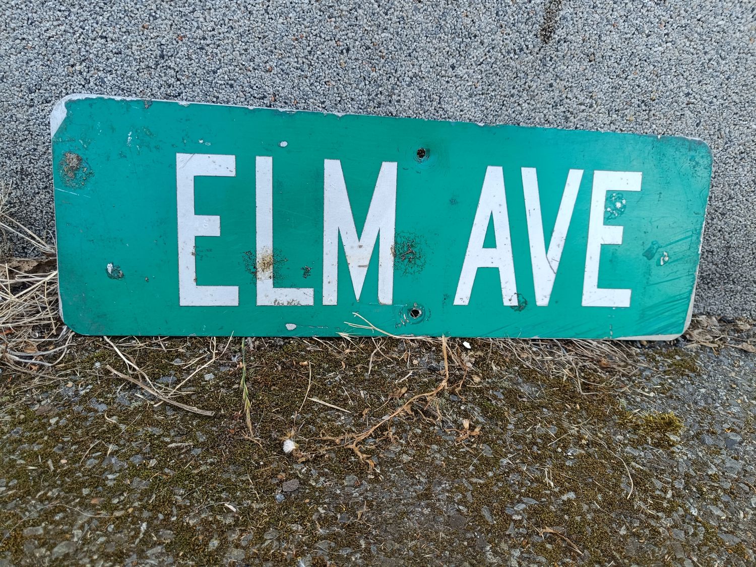 PLAQUE DE RUE ELM AVE