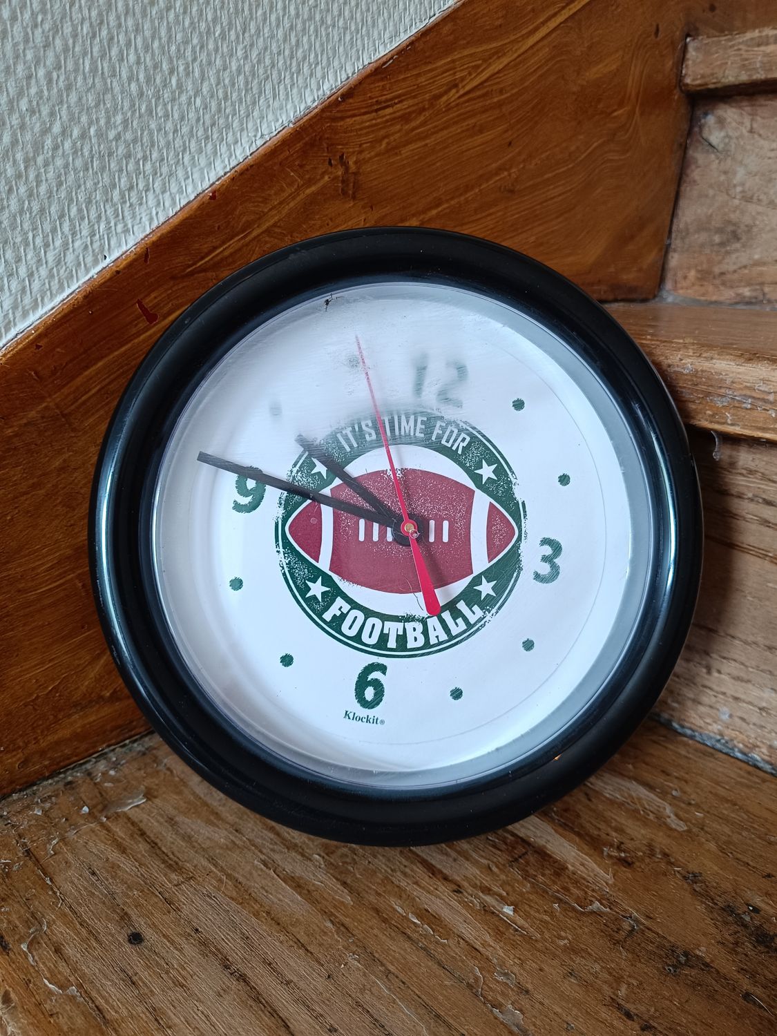 PENDULE FOOTBALL AMÉRICAIN MADE IN USA (Ne fonctionne pas)