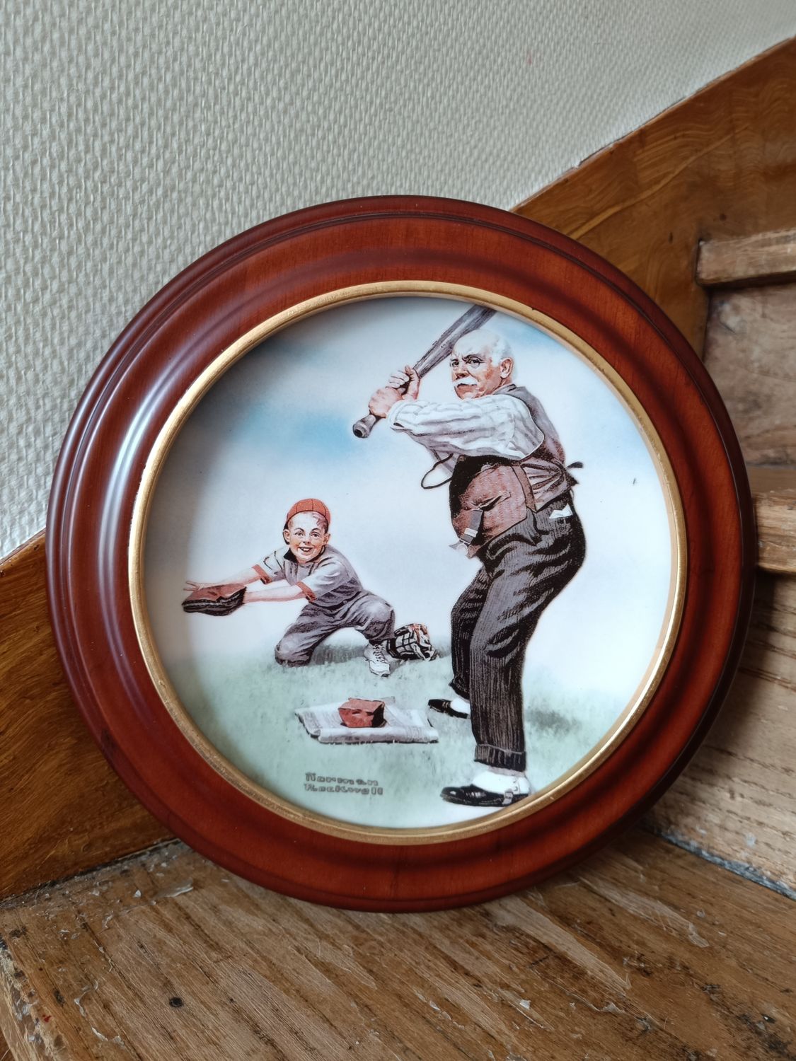VINTAGE ASSIETTE DE NORMAN ROCKWELL