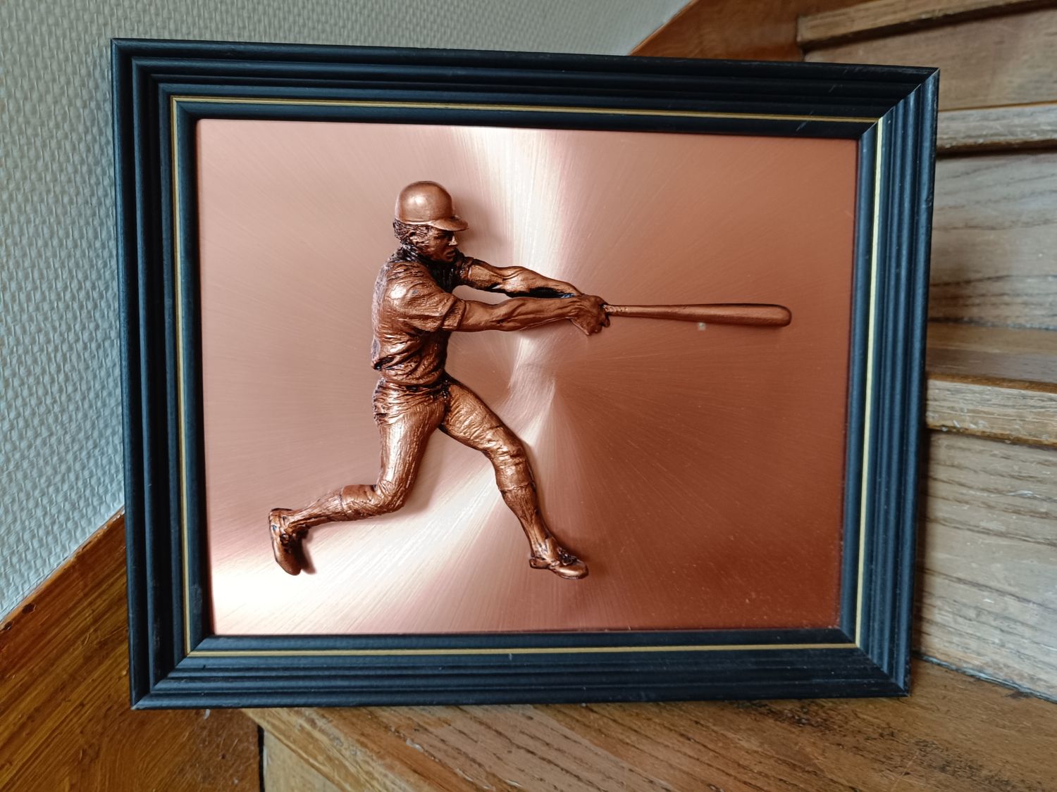 INCROYABLE CADRE DE BASEBALL EN RELIEF