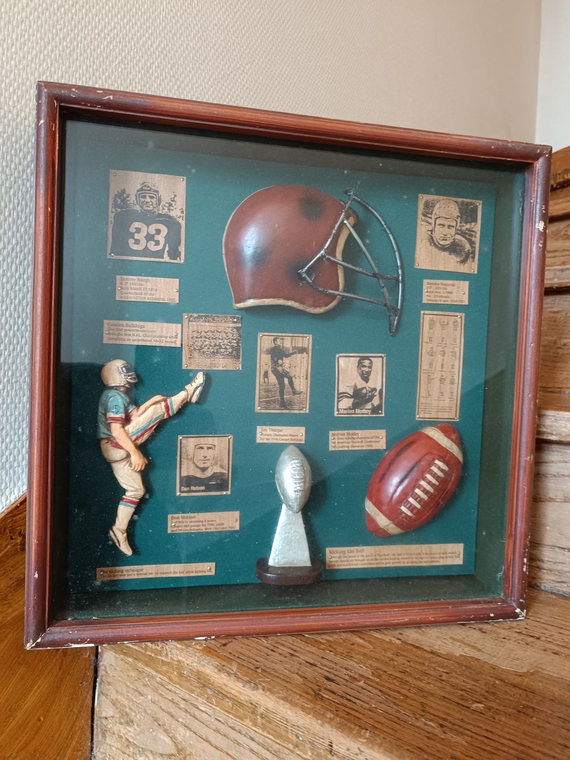 VINTAGE CADRE FOOTBALL AMÉRICAIN 🏈