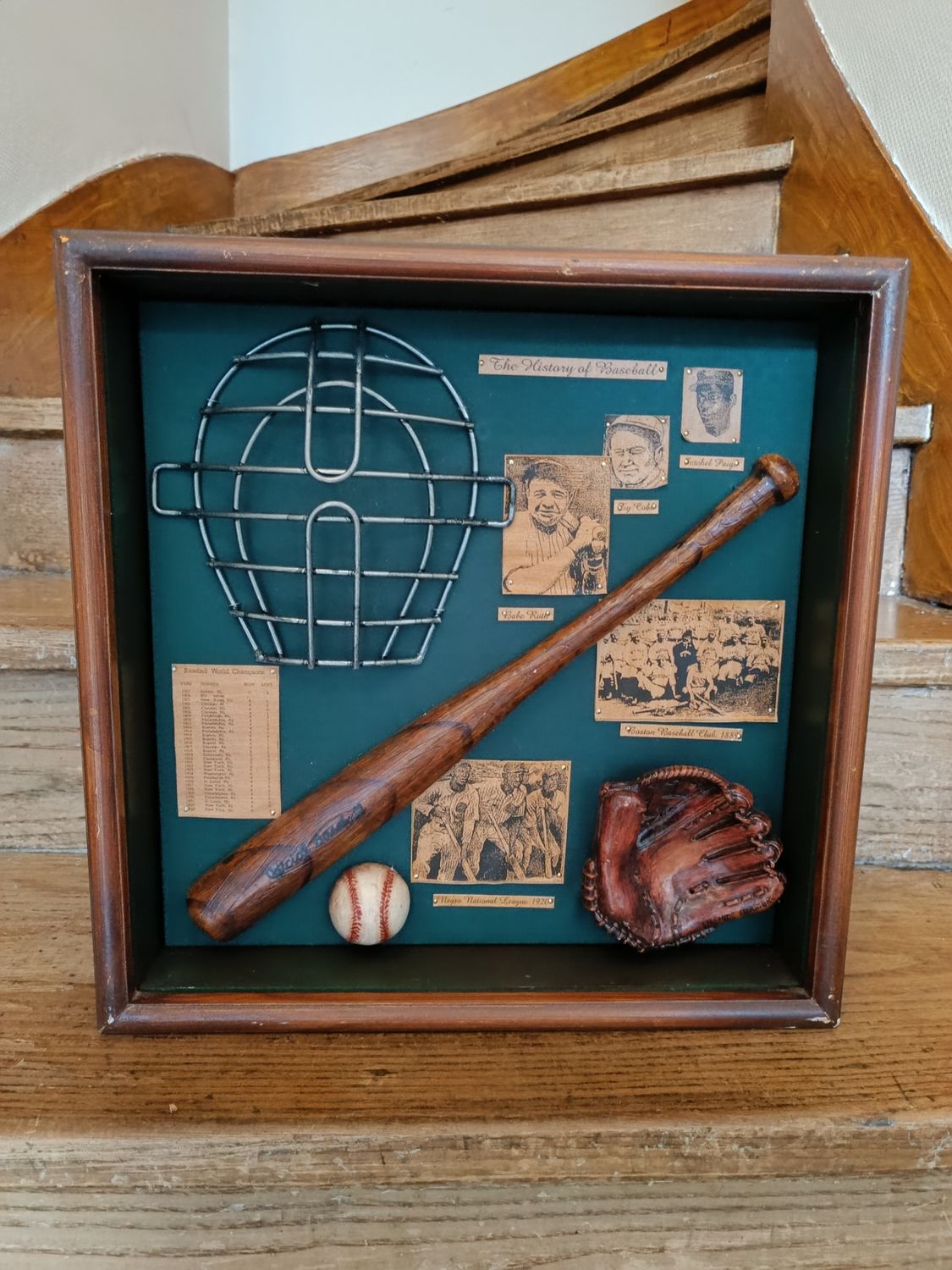 VINTAGE CADRE BASEBALL SANS VITRE