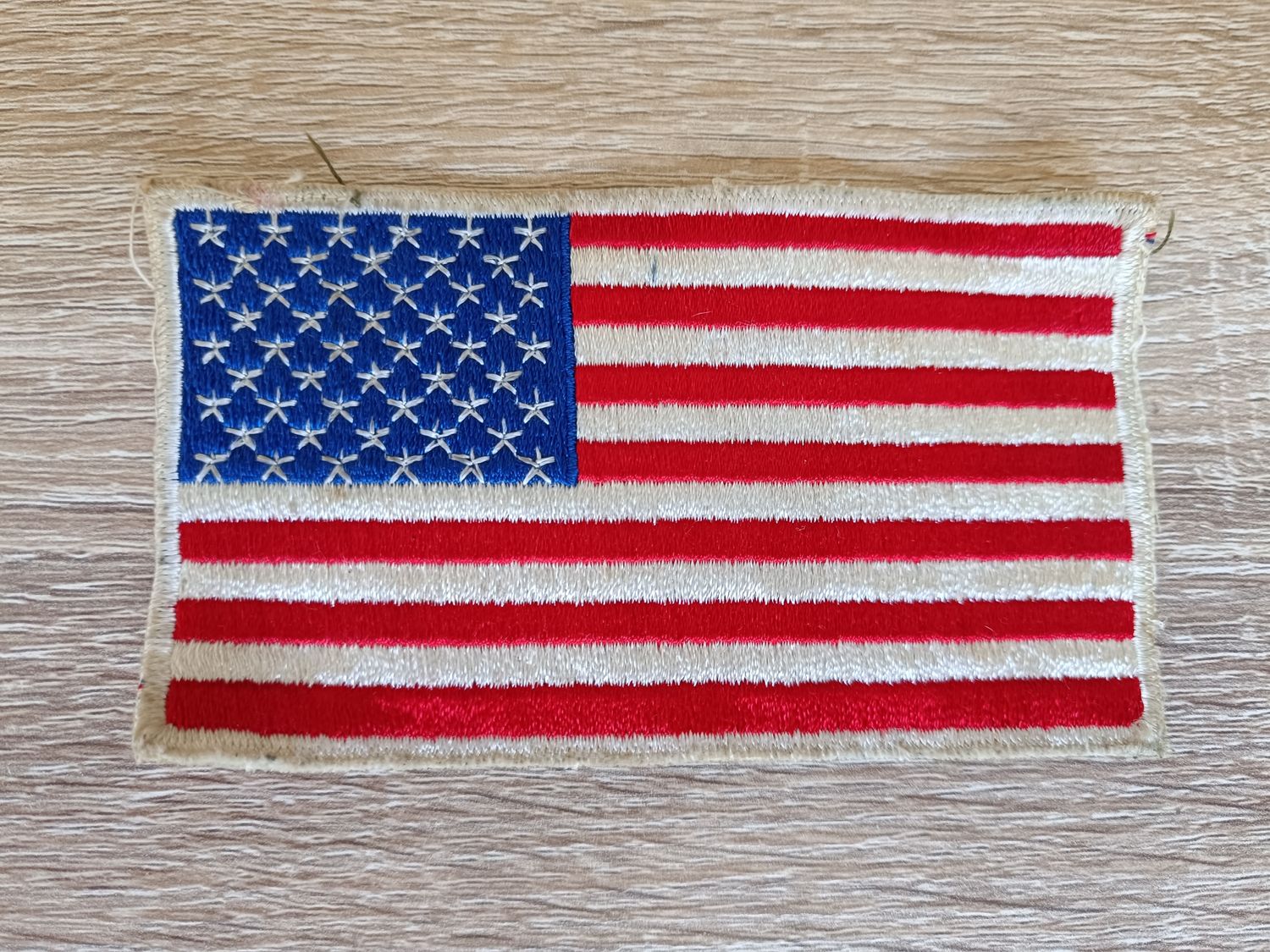 ÉCUSSON VINTAGE DRAPEAU AMÉRICAIN