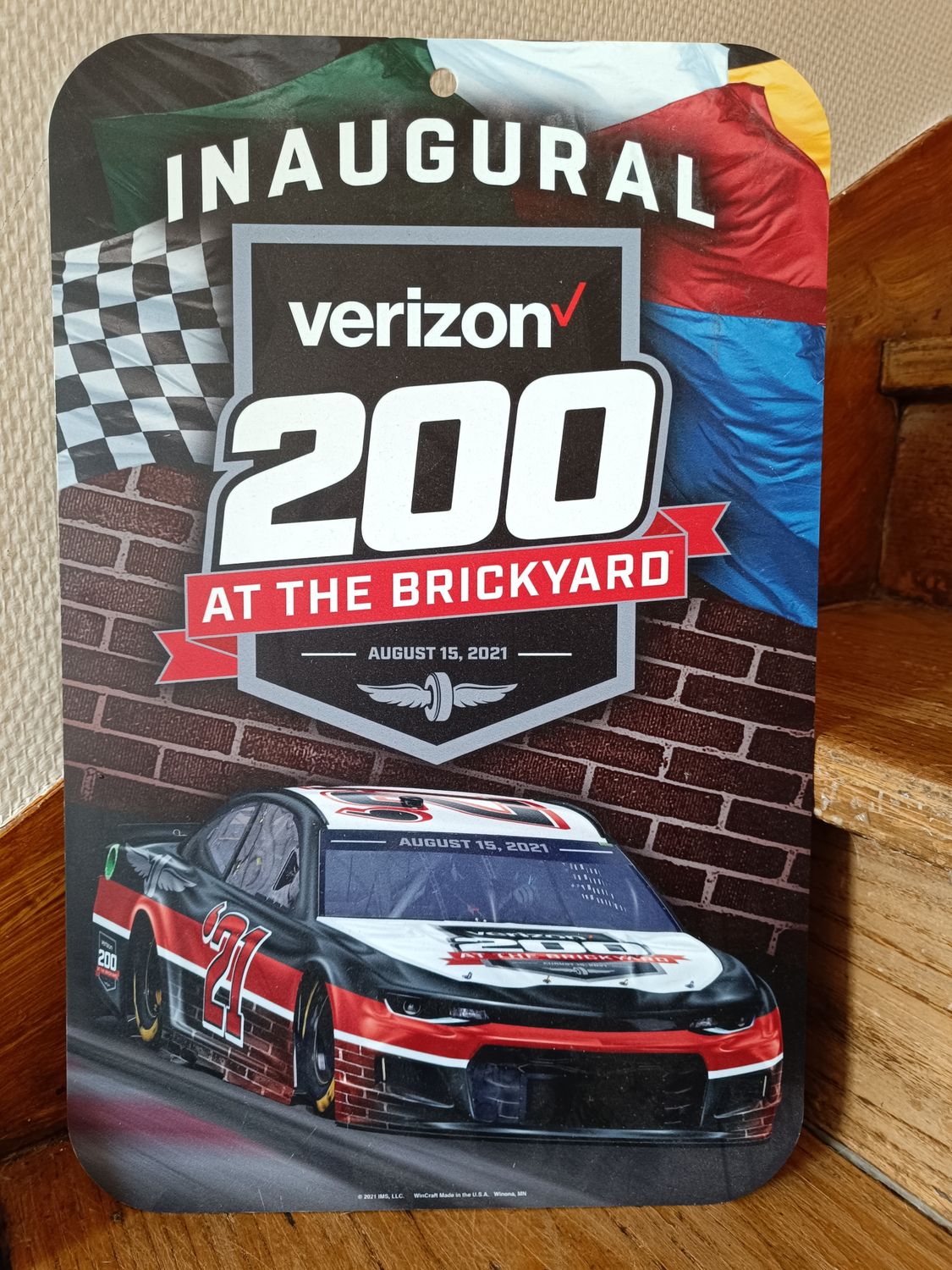 PLAQUE NASCAR EN PLASTIQUE SOUPLE