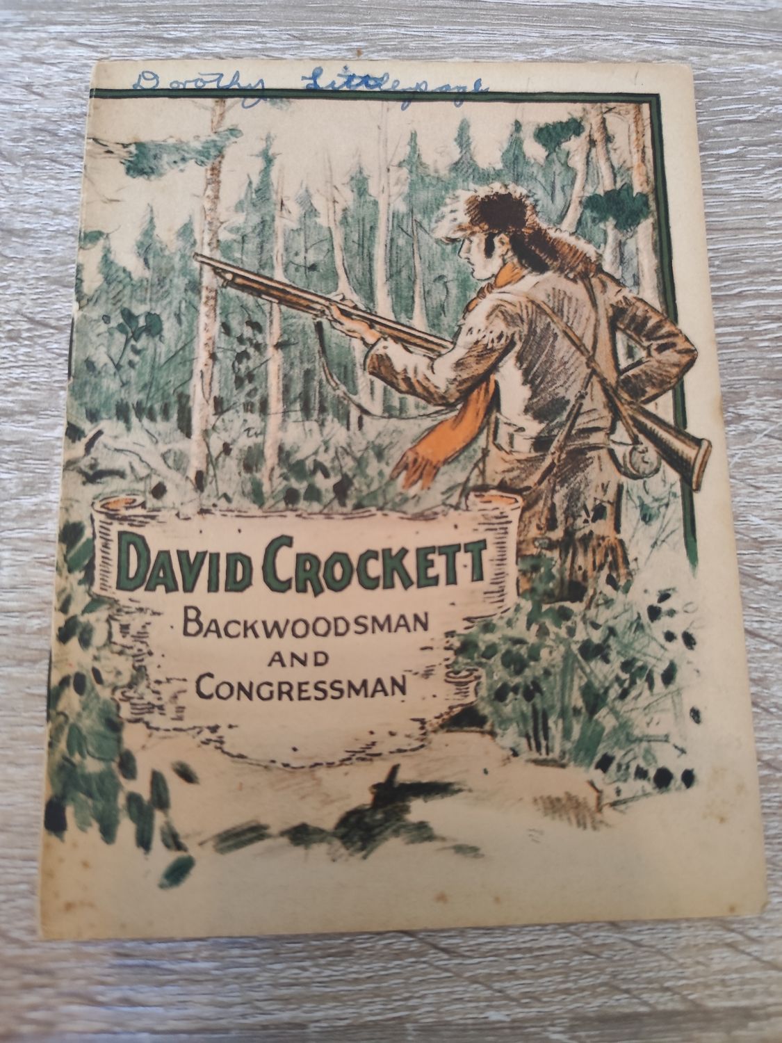 PETIT LIVRE VINTAGE DAVID CROCKETT