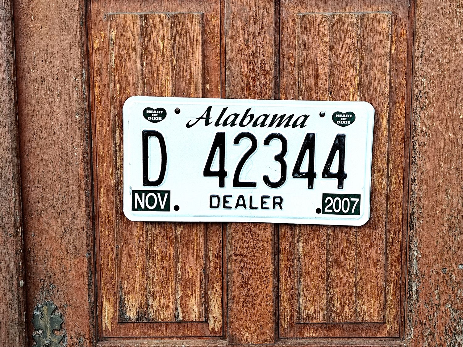 PLAQUE D&#39;IMMATRICULATION ALABAMA