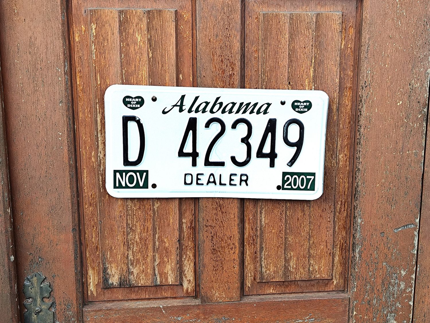 PLAQUE D&#39;IMMATRICULATION ALABAMA