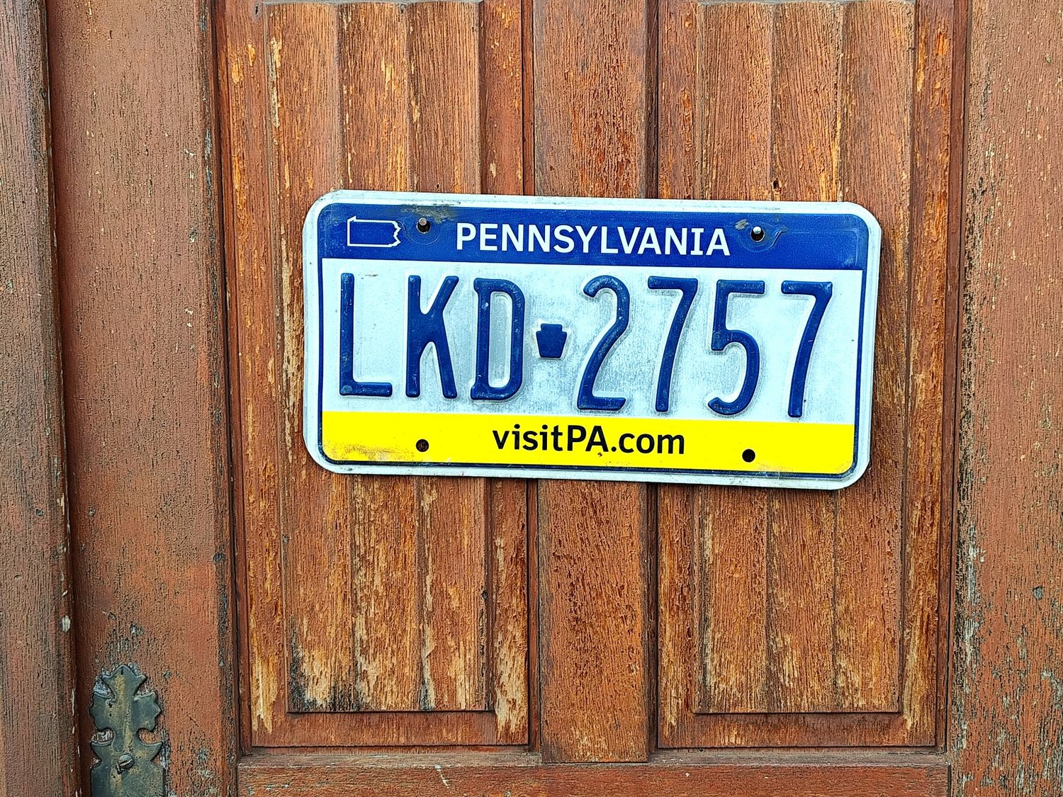 PLAQUE D&#39;IMMATRICULATION DE PENNSYLVANIE 