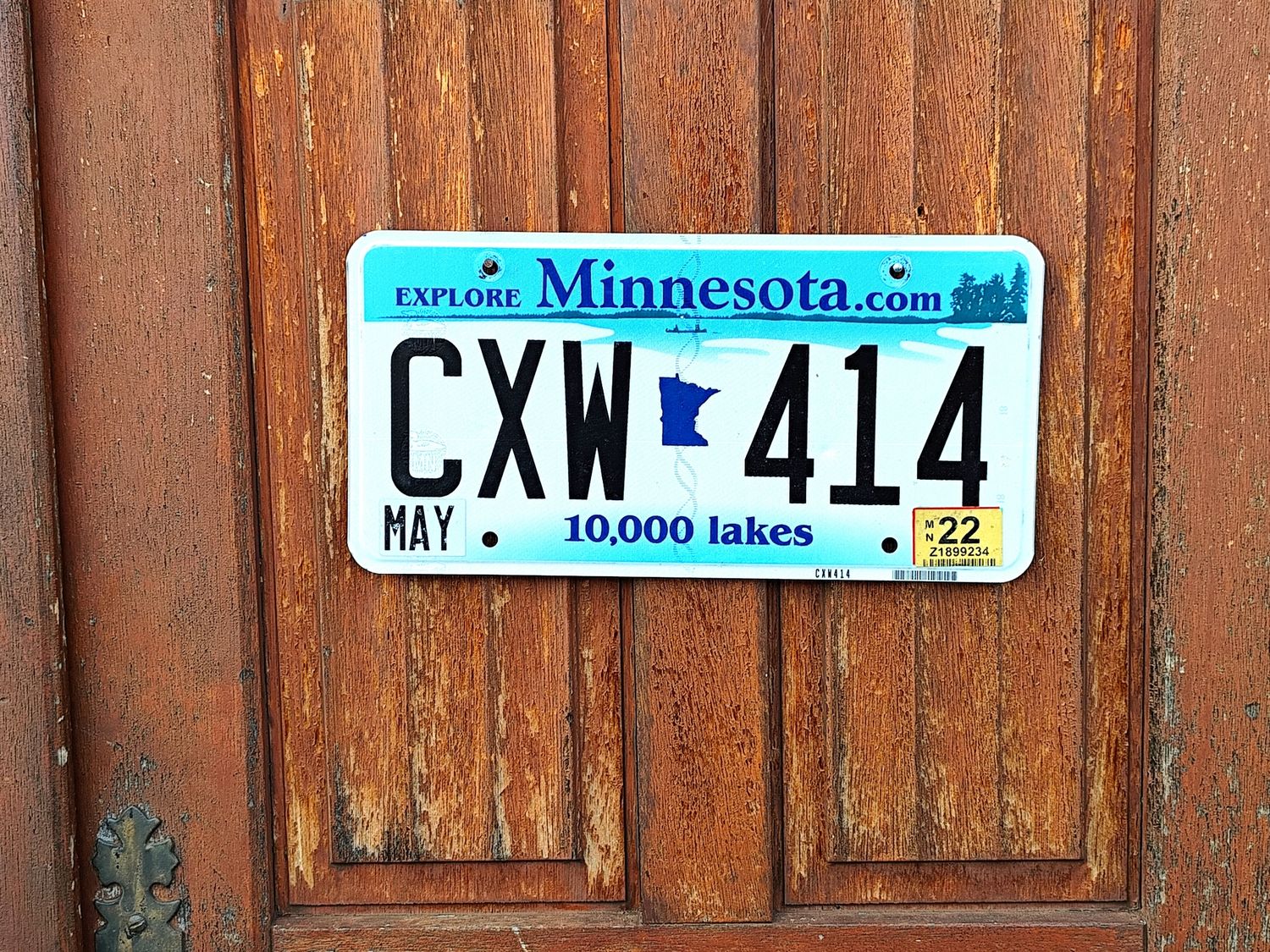PLAQUE D&#39;IMMATRICULATION DU MINNESOTA 