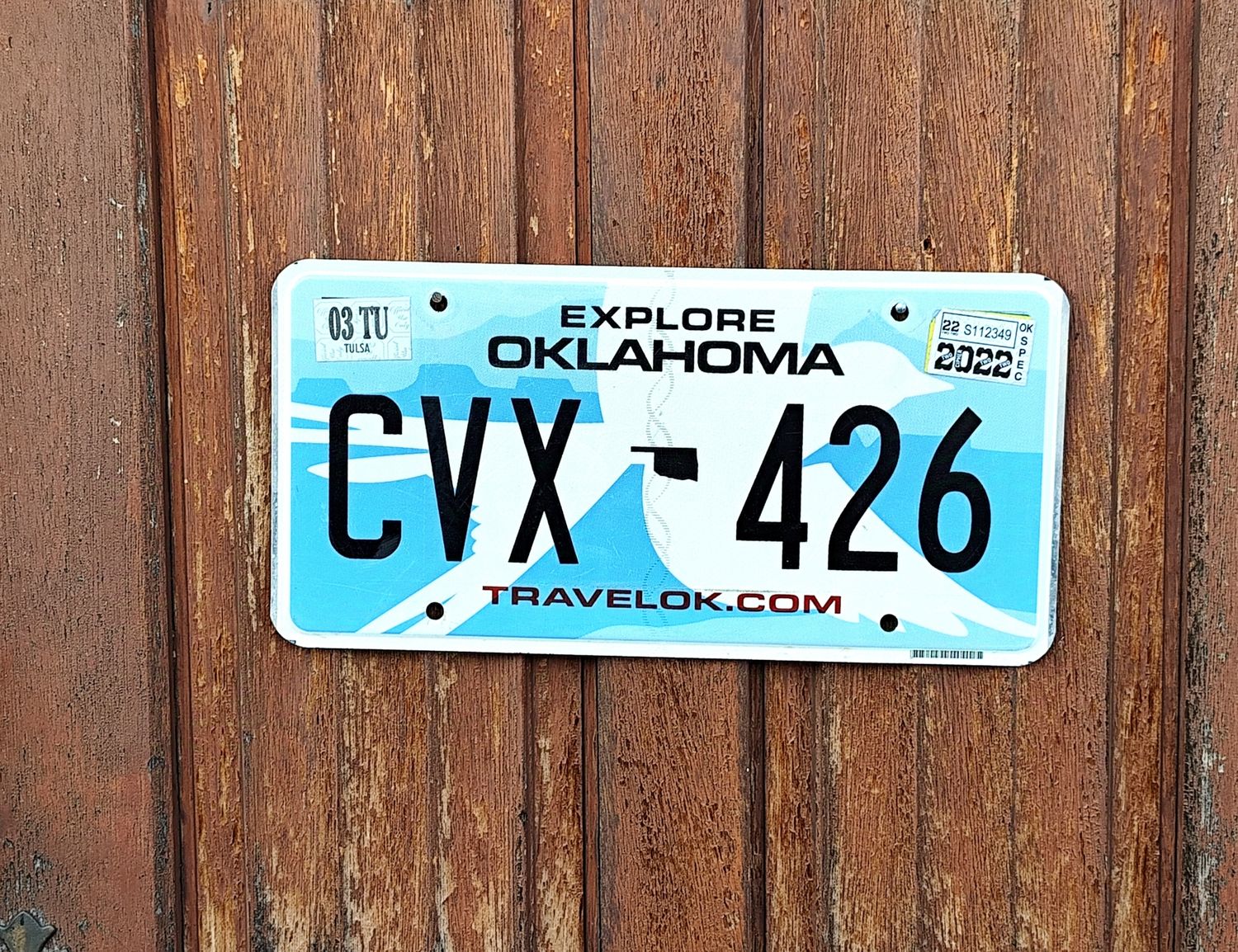 PLAQUE D&#39;IMMATRICULATION DE L&#39;OKLAHOMA 
