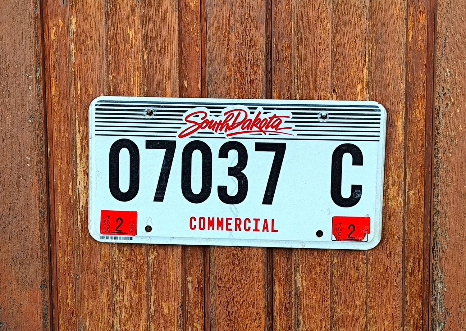 PLAQUE D&#39;IMMATRICULATION DU DAKOTA DU SUD COMMERCIAL 