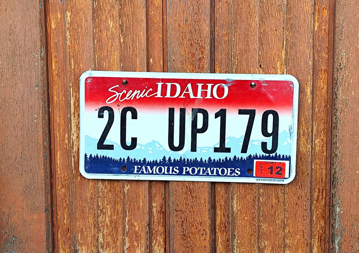 PLAQUE D&#39;IMMATRICULATION DE L&#39;IDAHO 