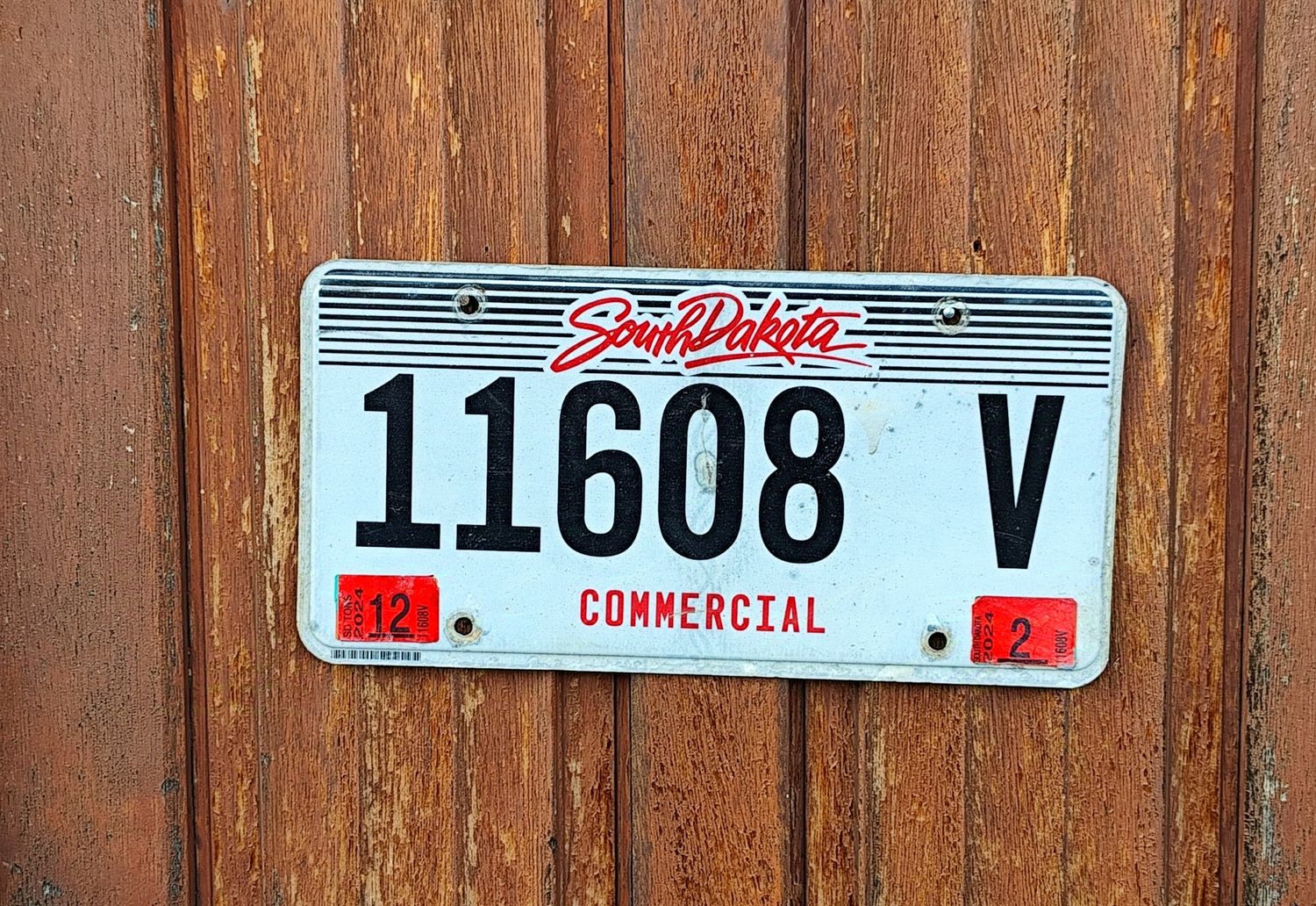 PLAQUE D&#39;IMMATRICULATION DU DAKOTA DU SUD COMMERCIAL 
