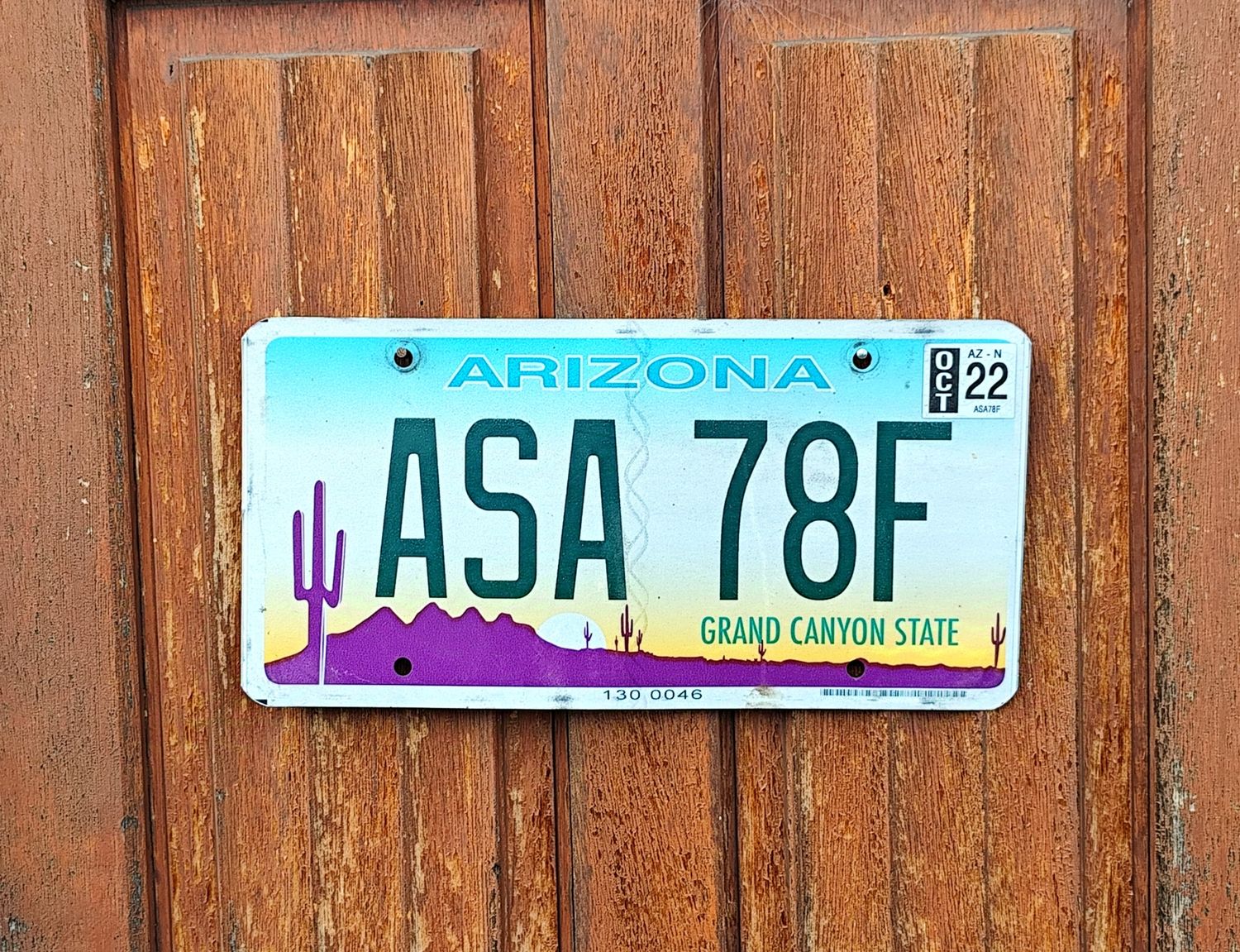PLAQUE D&#39;IMMATRICULATION D&#39;ARIZONA 