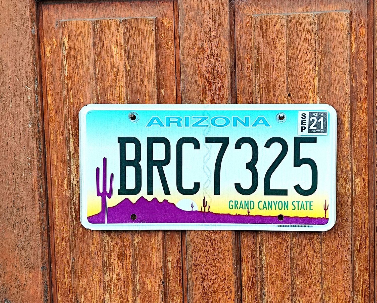 PLAQUE D&#39;IMMATRICULATION D&#39;ARIZONA 