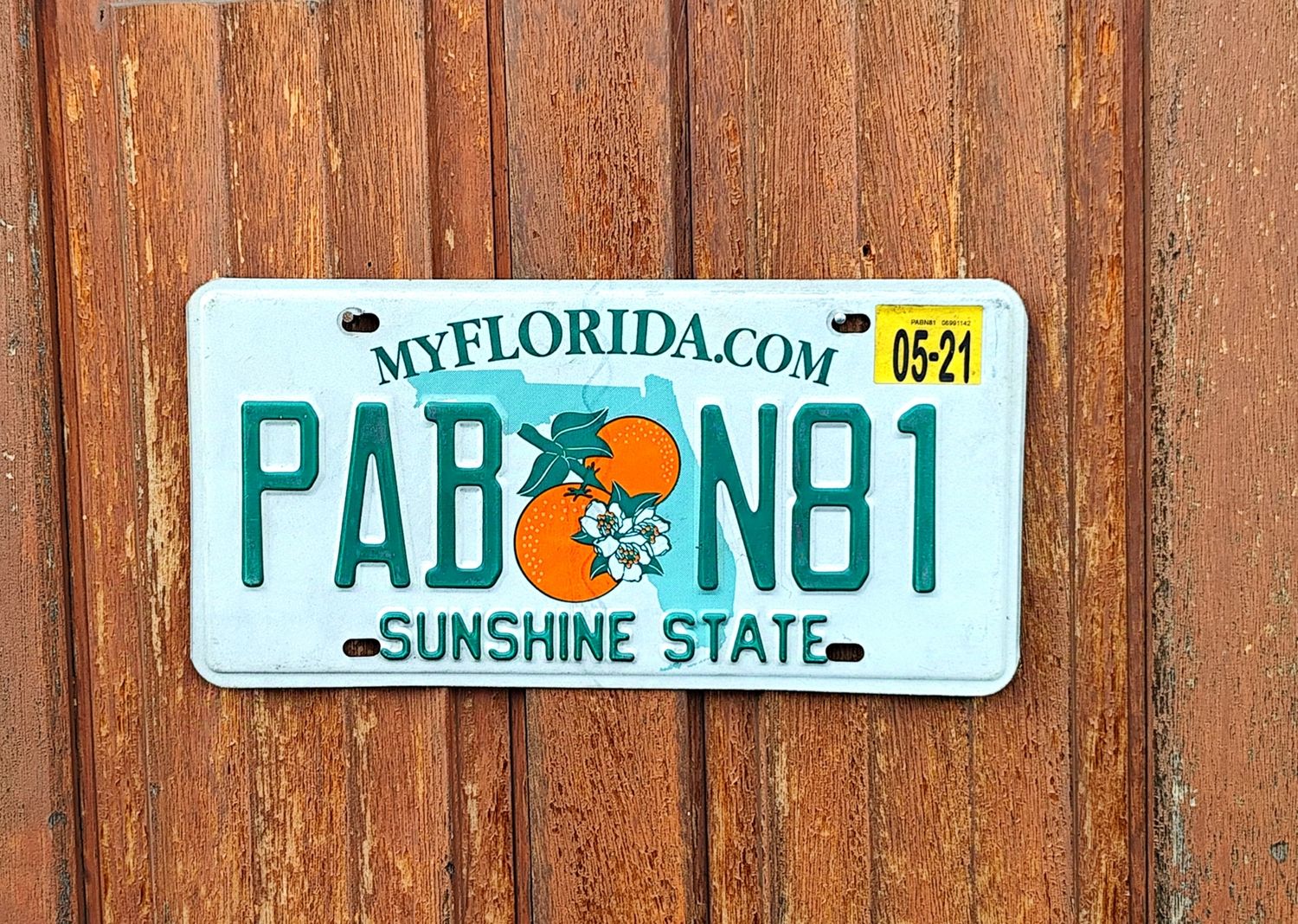 PLAQUE D&#39;IMMATRICULATION DE FLORIDE 