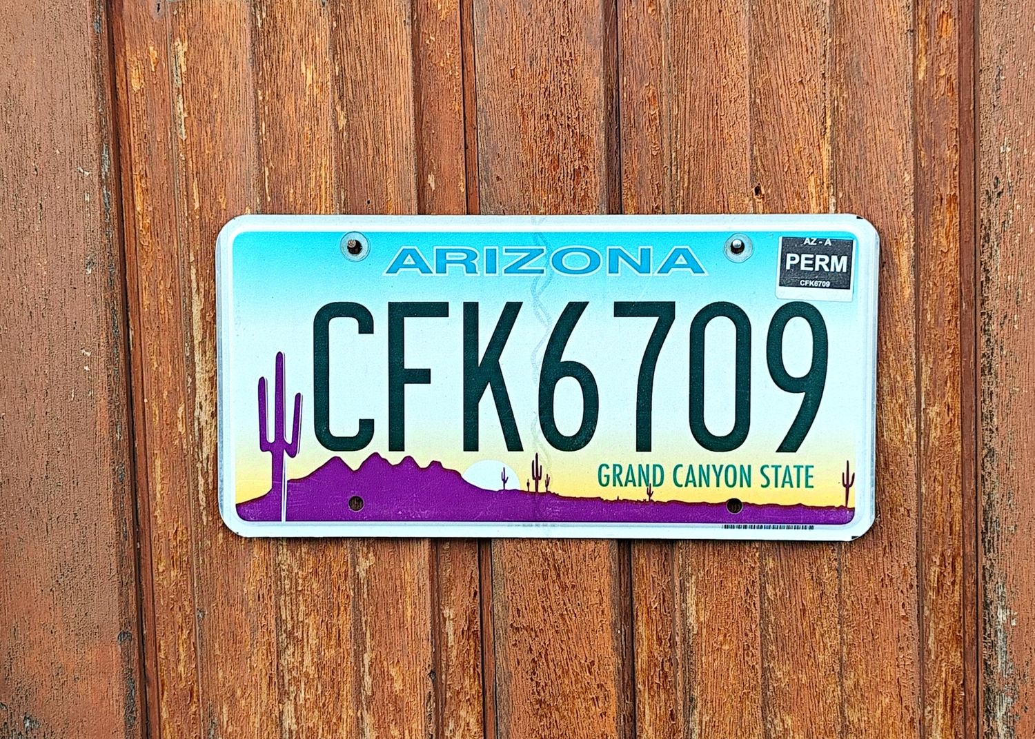 PLAQUE D&#39;IMMATRICULATION D&#39;ARIZONA 