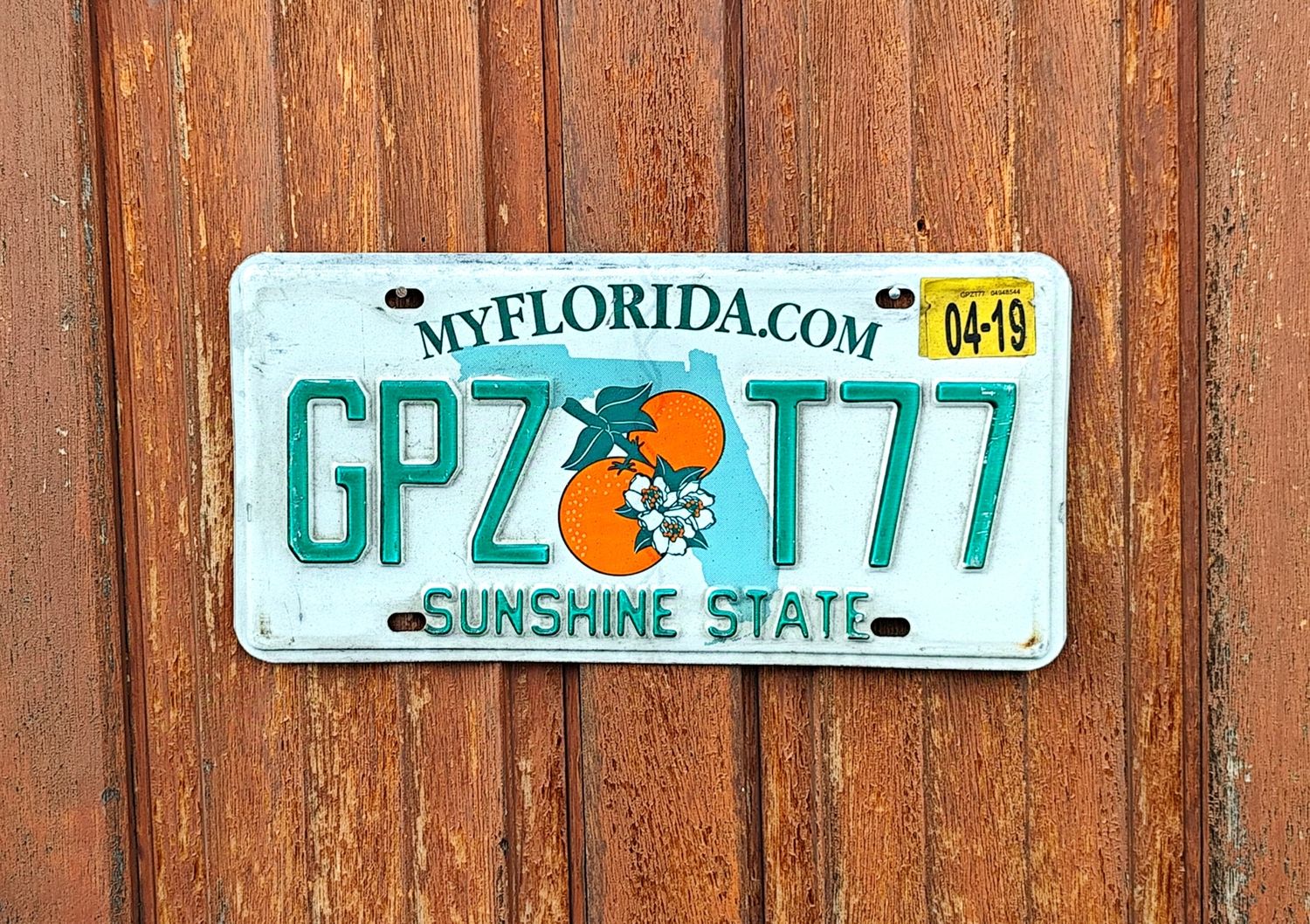 PLAQUE D&#39;IMMATRICULATION DE FLORIDE 