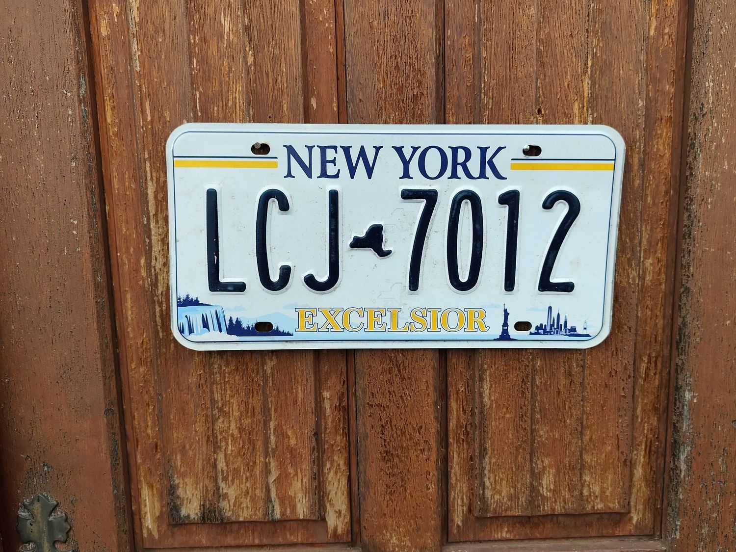 PLAQUE D&#39;IMMATRICULATION DE NEW YORK 