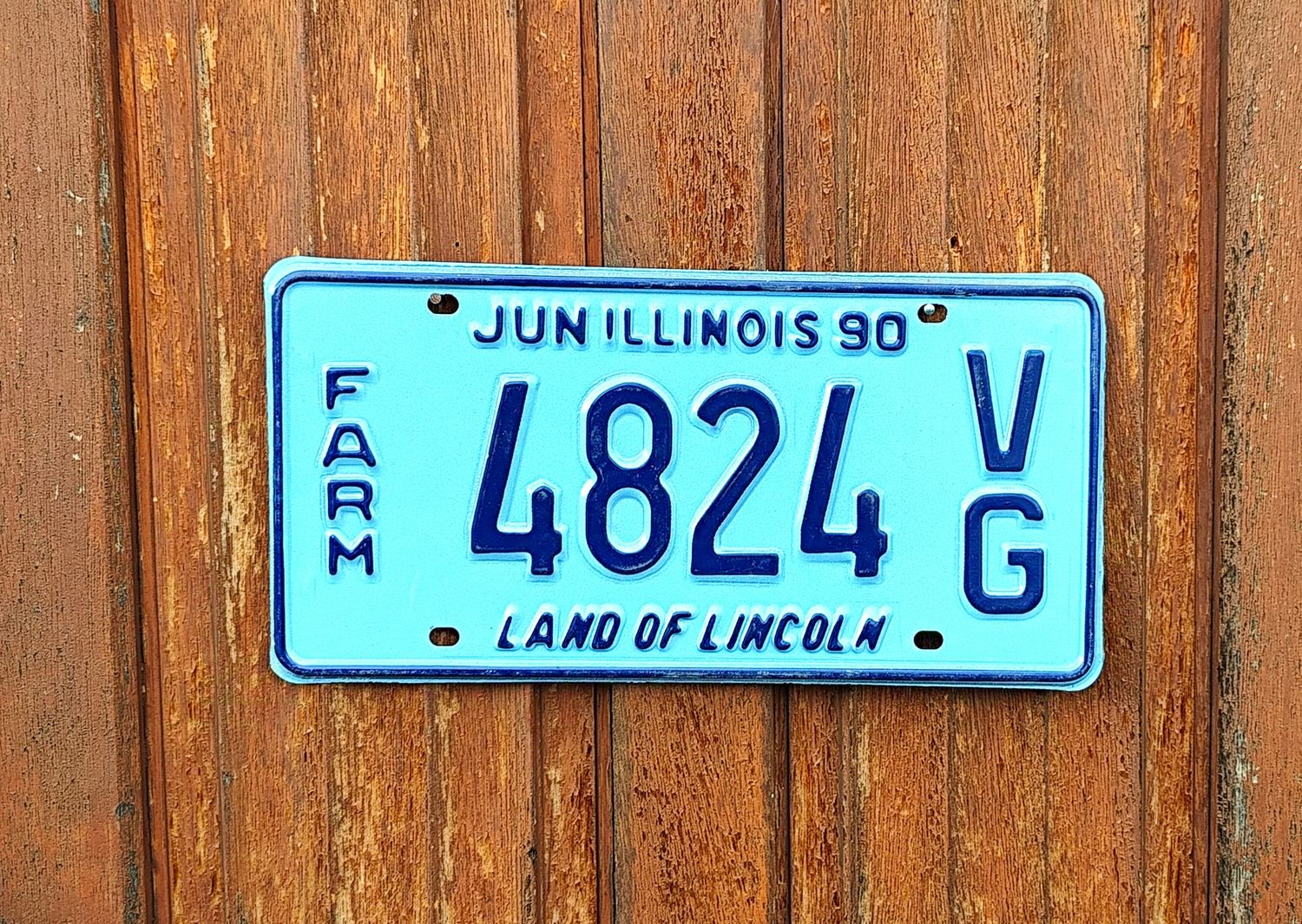 PLAQUE D&#39;IMMATRICULATION DE L&#39;ILLINOIS 