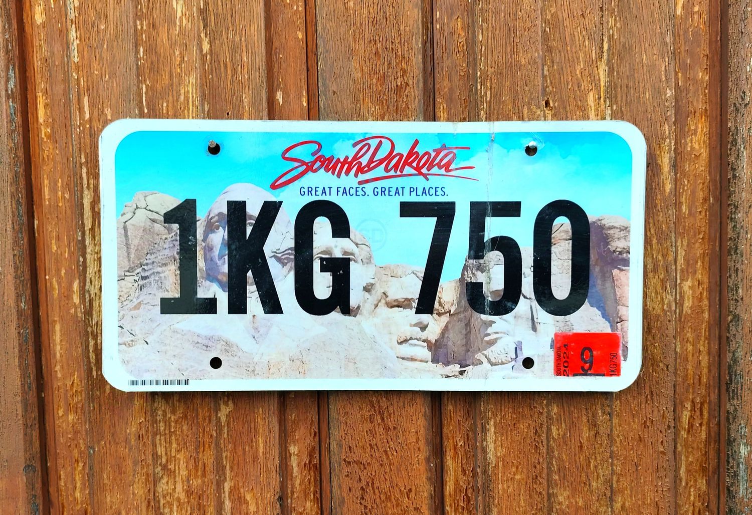 PLAQUE D&#39;IMMATRICULATION DAKOTA DU SUD