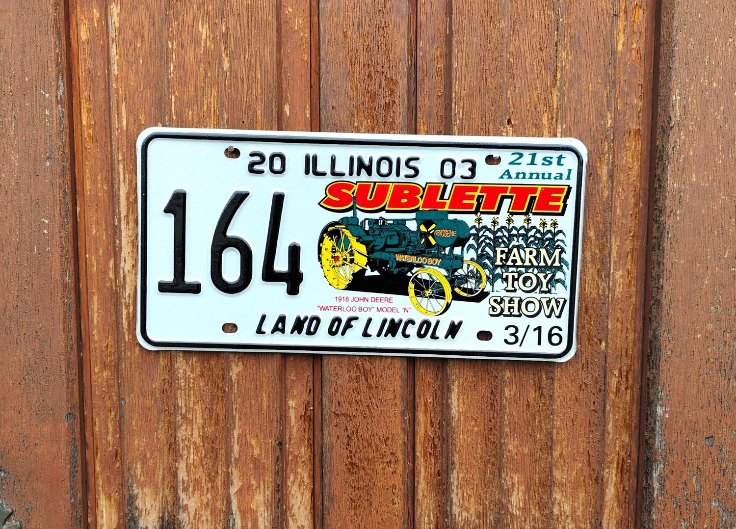 PLAQUE ILLINOIS SUBLETTE (164)