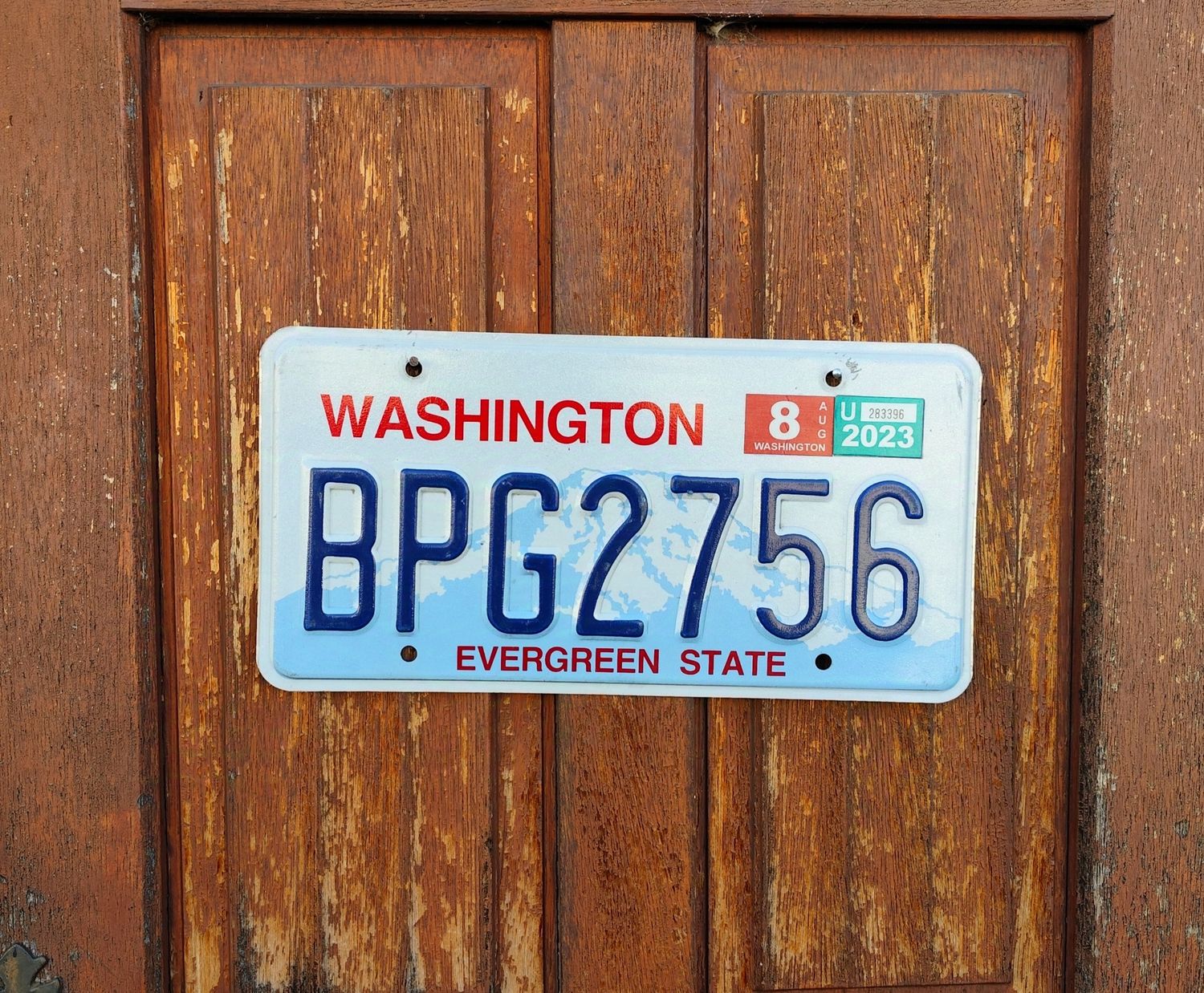 PLAQUE D&#39;IMMATRICULATION DE L&#39;ÉTAT DE WASHINGTON 