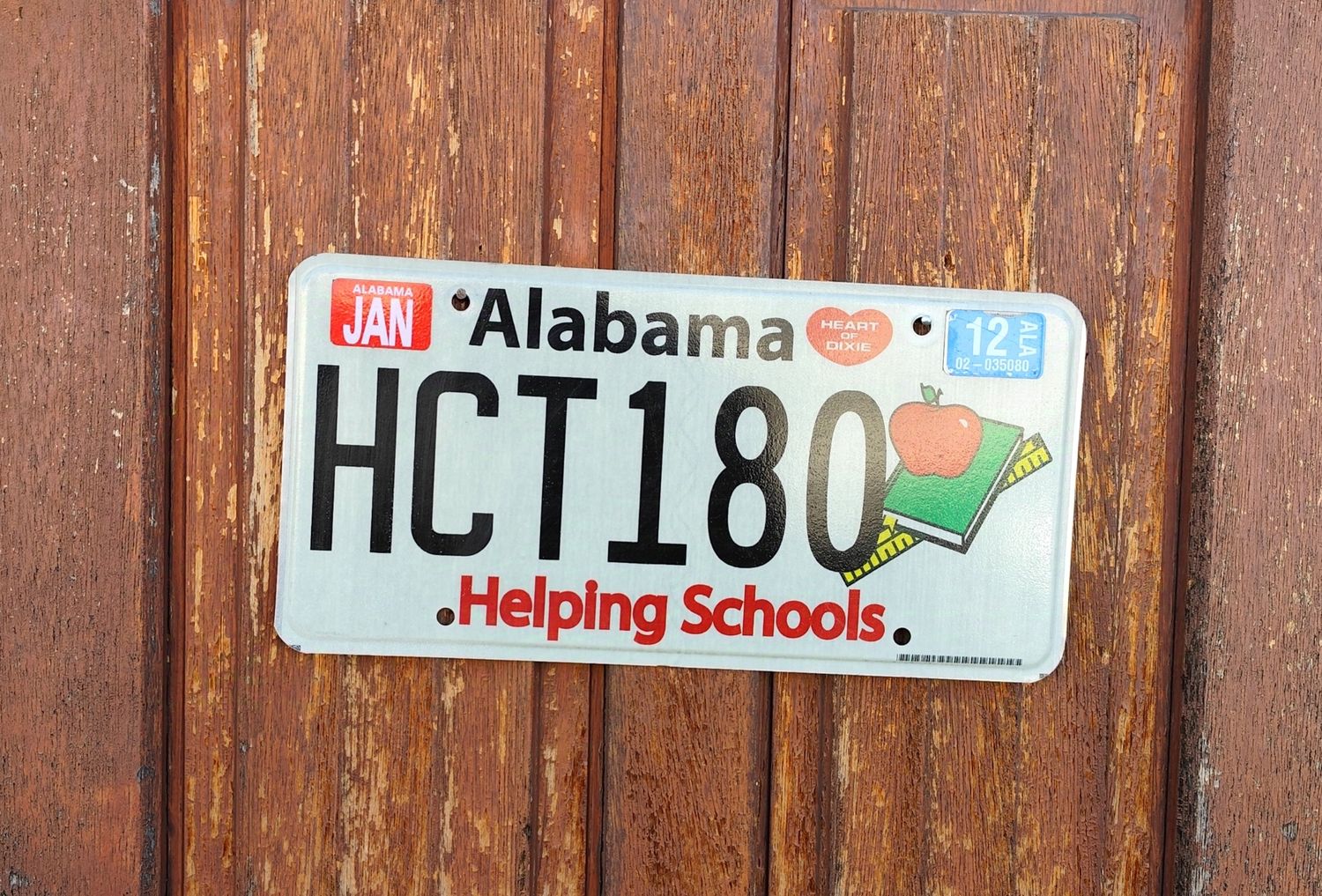 PLAQUE D&#39;IMMATRICULATION DE L&#39;ALABAMA 