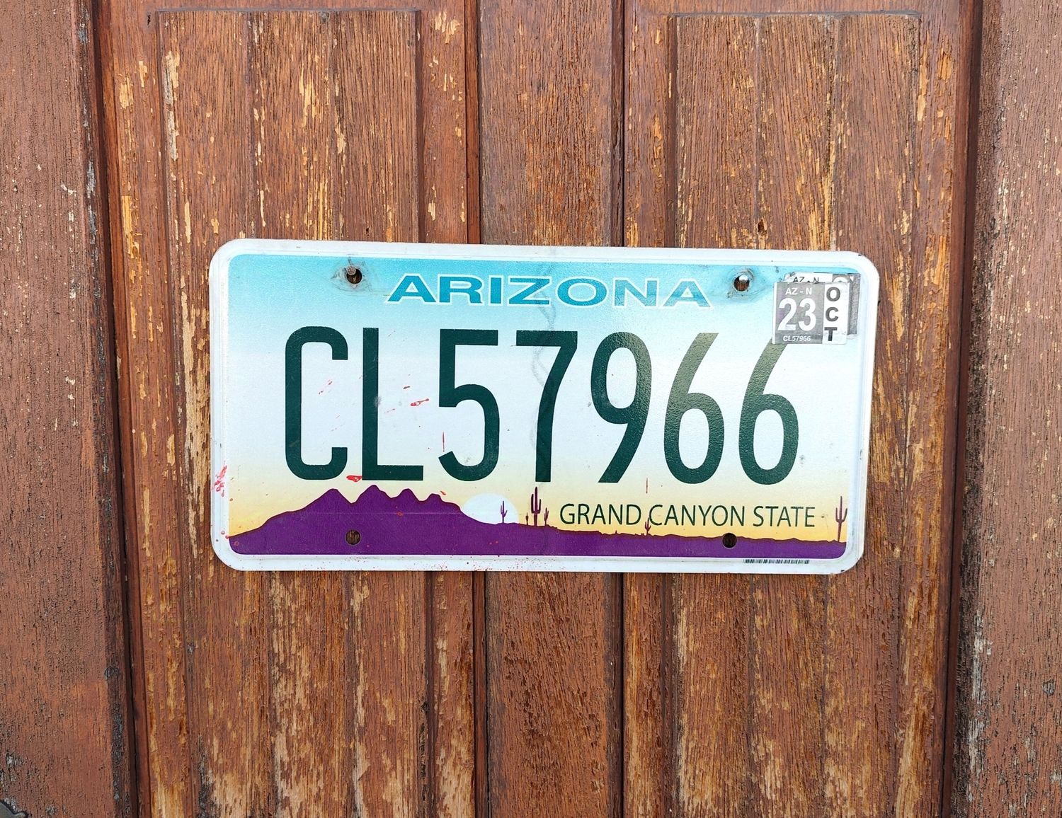 PLAQUE D&#39;IMMATRICULATION DU L&#39;ARIZONA 