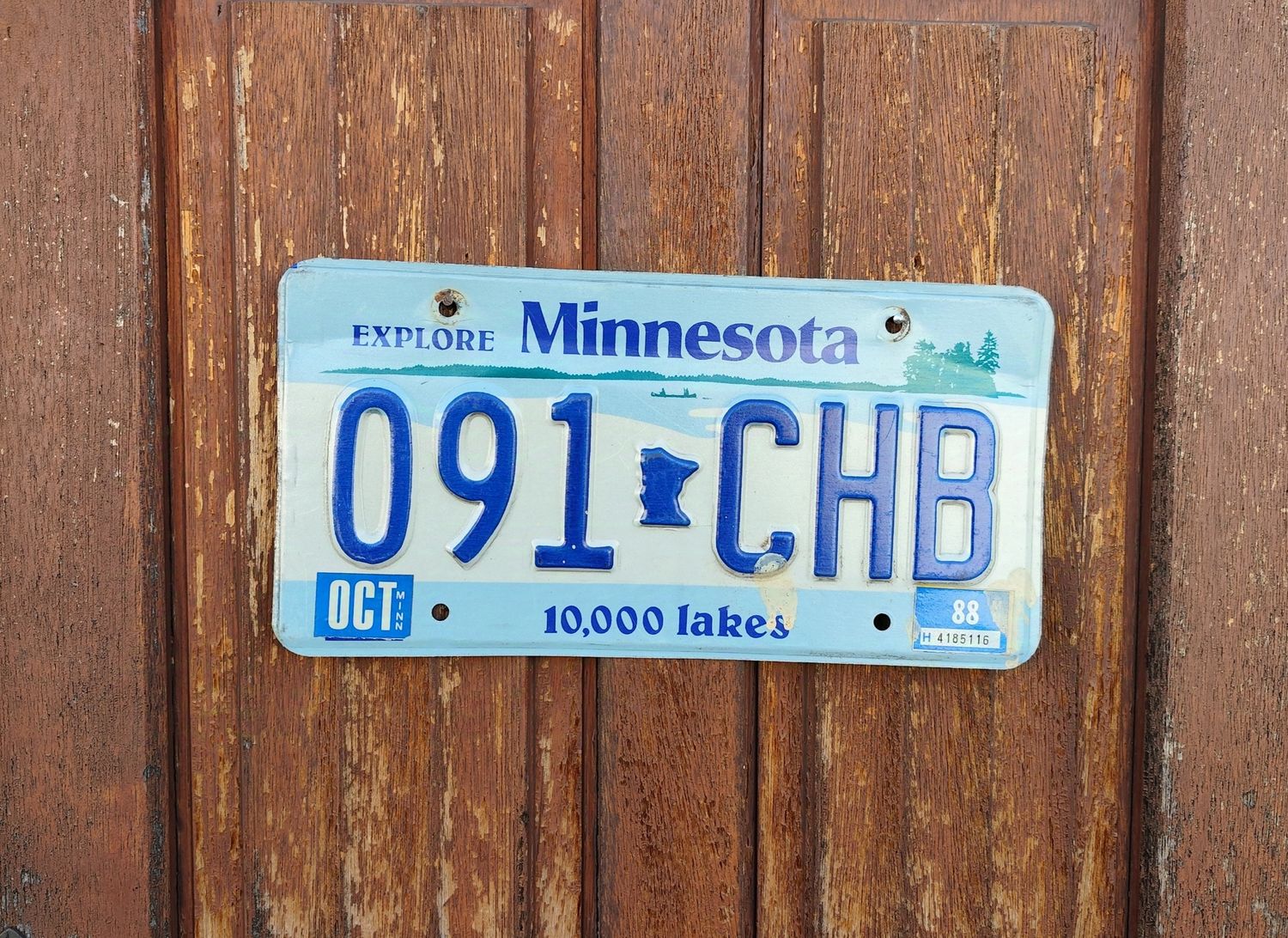 PLAQUE D&#39;IMMATRICULATION DU MINNESOTA 