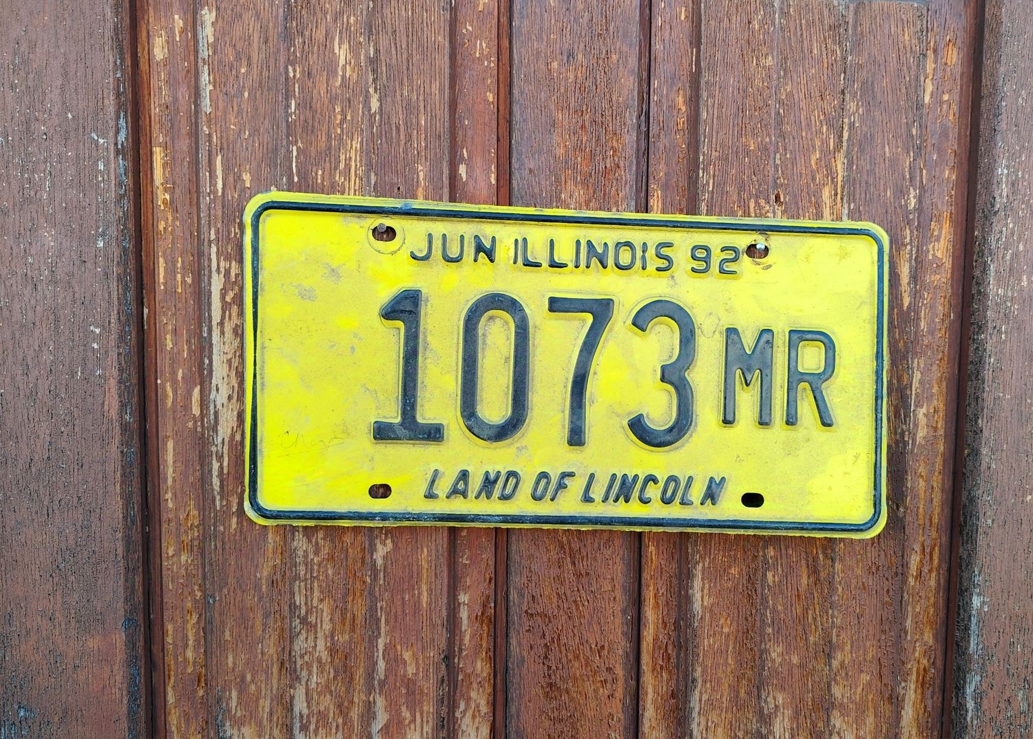 PLAQUE D&#39;IMMATRICULATION DE L&#39;ILLINOIS 