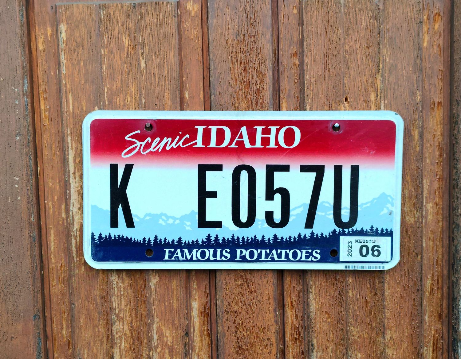 PLAQUE DE L&#39;IDAHO 
