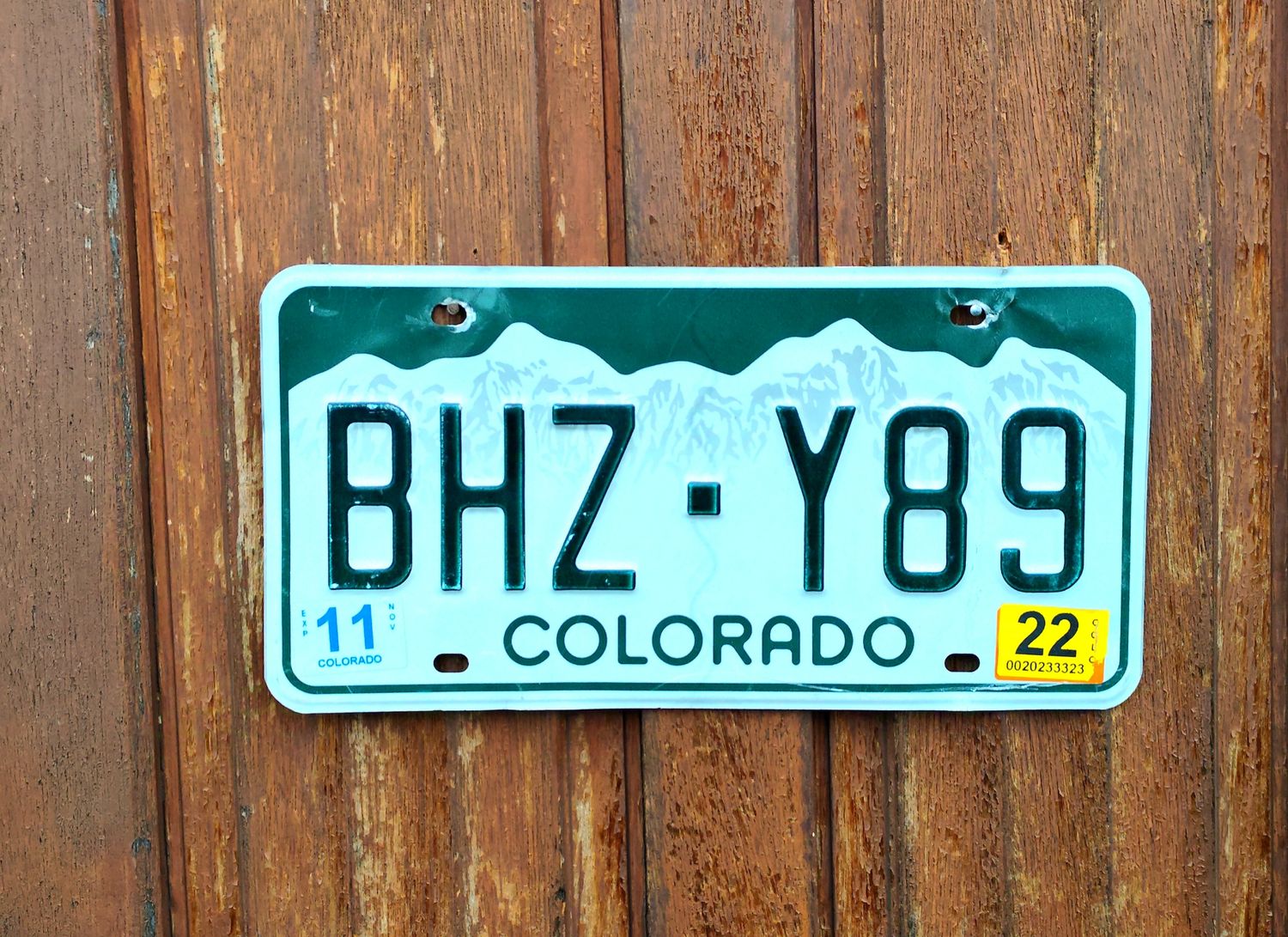 PLAQUE DU COLORADO