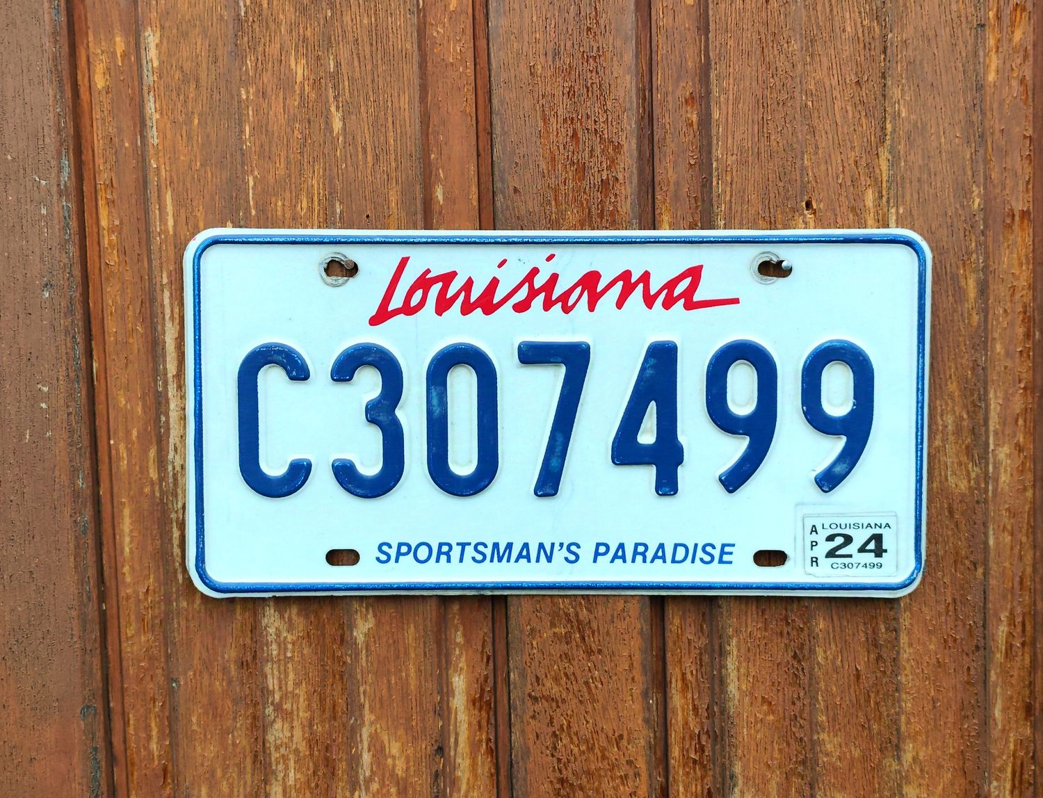 PLAQUE DE LOUISIANE