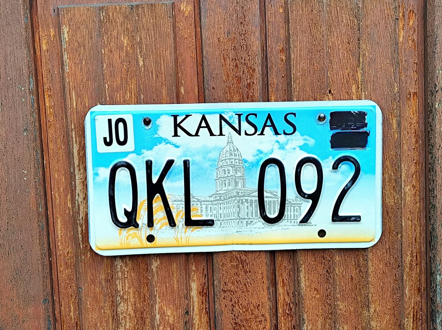 PLAQUE DU KANSAS