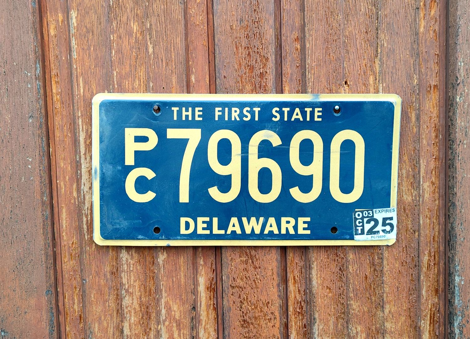 PLAQUE DU DELAWARE 