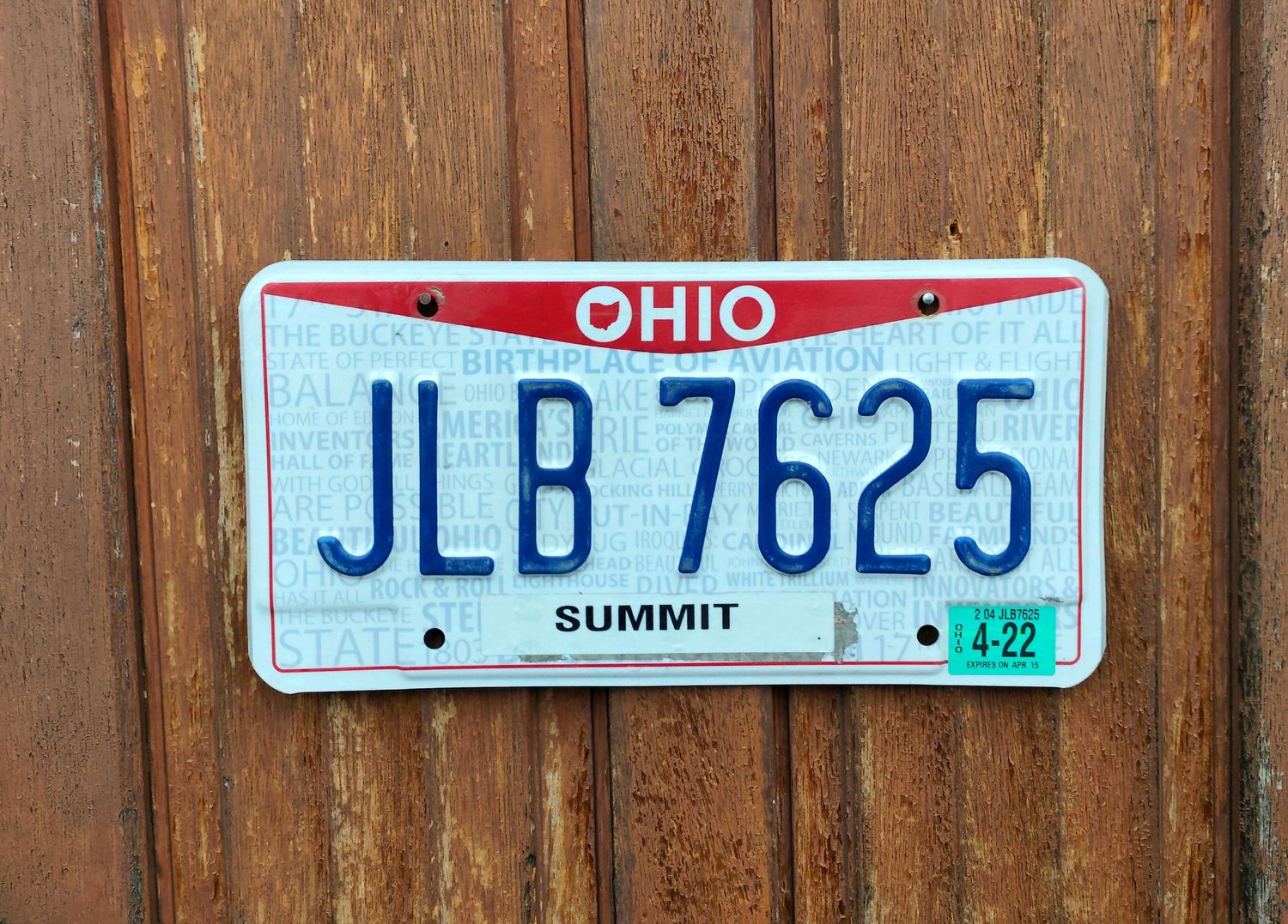 PLAQUE DE L&#39;OHIO 