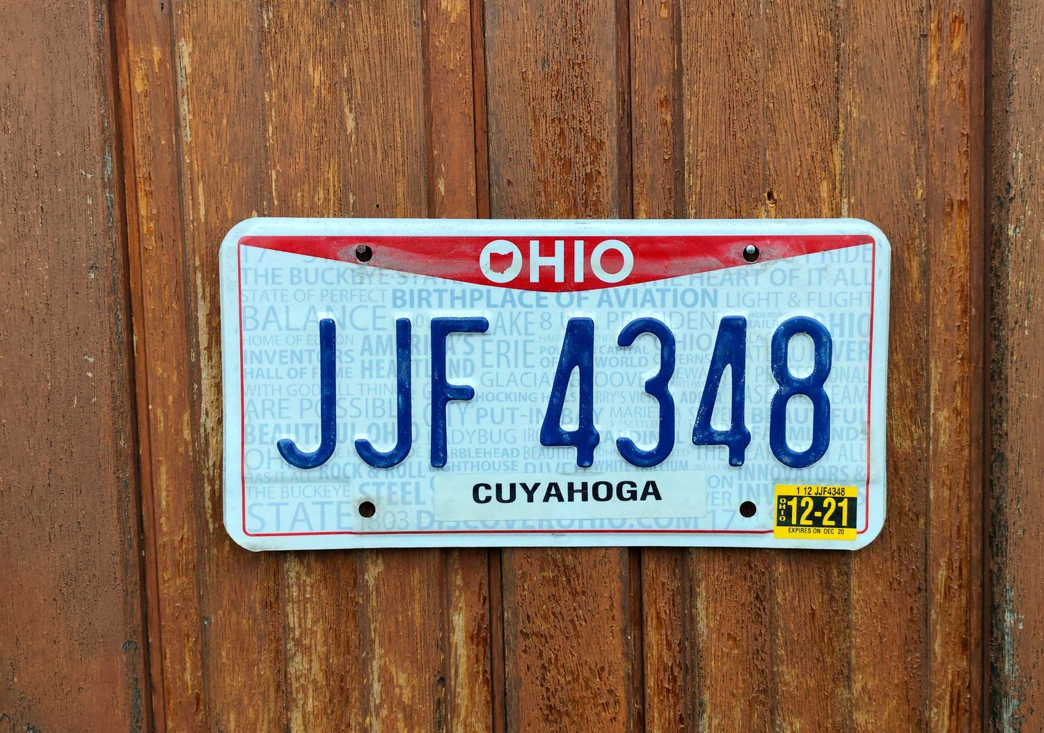 PLAQUE DE L&#39;OHIO 