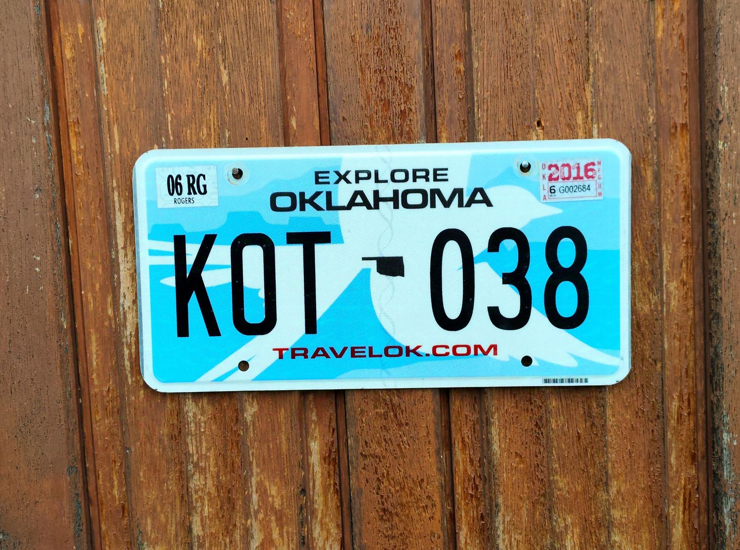 PLAQUE L&#39;ÉTAT DE L&#39;OKLAHOMA 