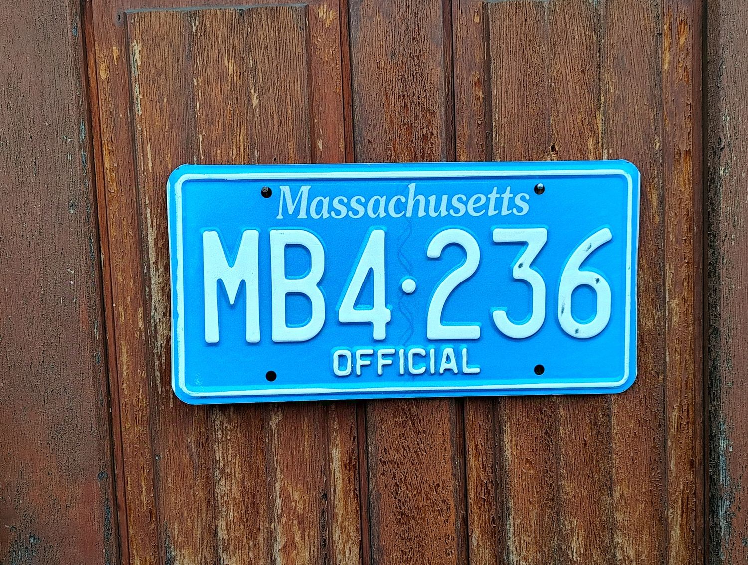 PLAQUE POLICE OFFICIAL DU MASSACHUSETTS 