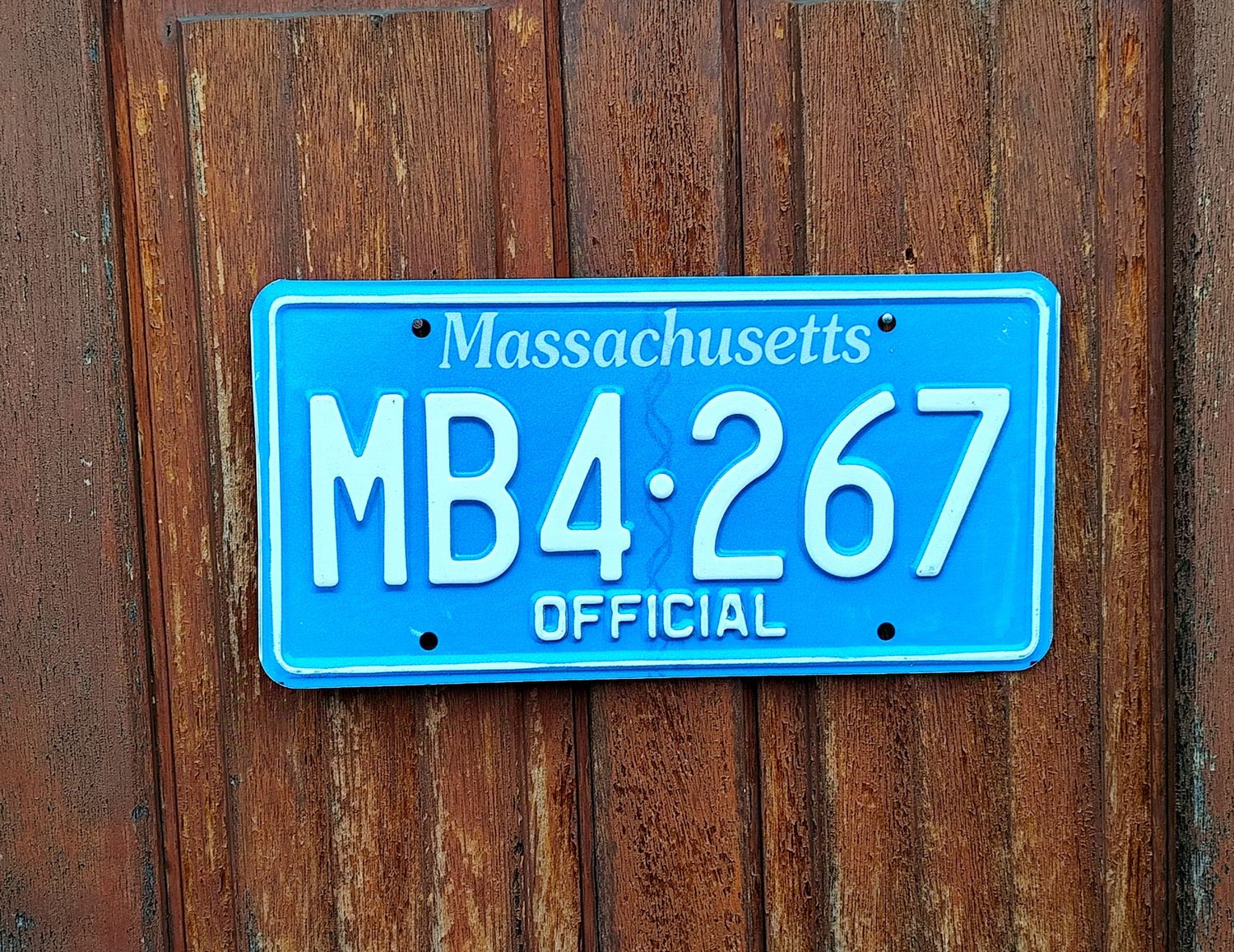 PLAQUE POLICE OFFICIAL DU MASSACHUSETTS 