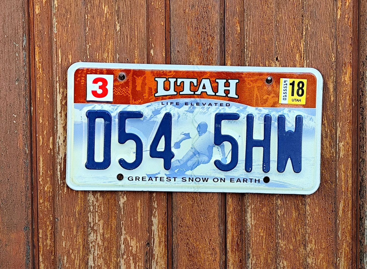 PLAQUE DE L&#39;UTAH 