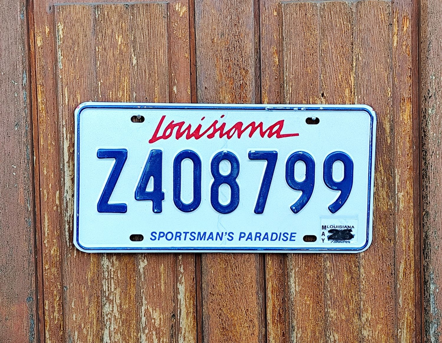 PLAQUE DE LOUISIANE 