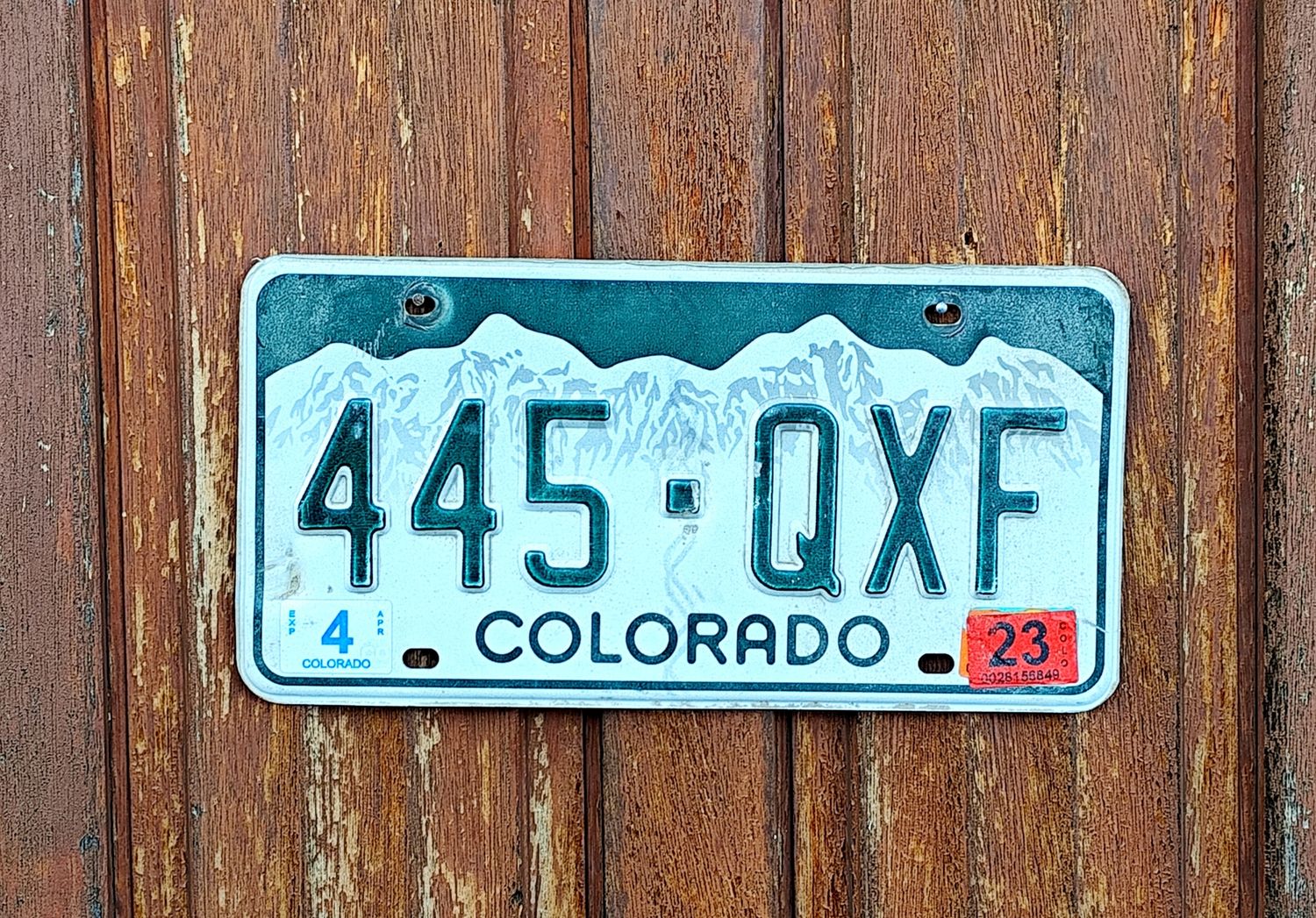 PLAQUE DU COLORADO