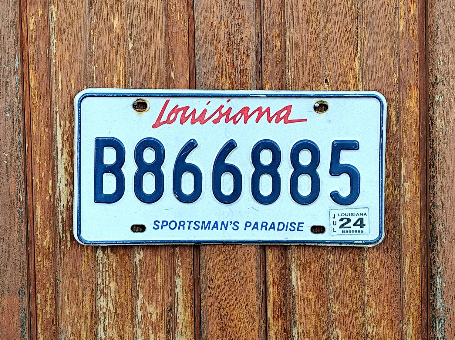 PLAQUE DE LOUISIANE 